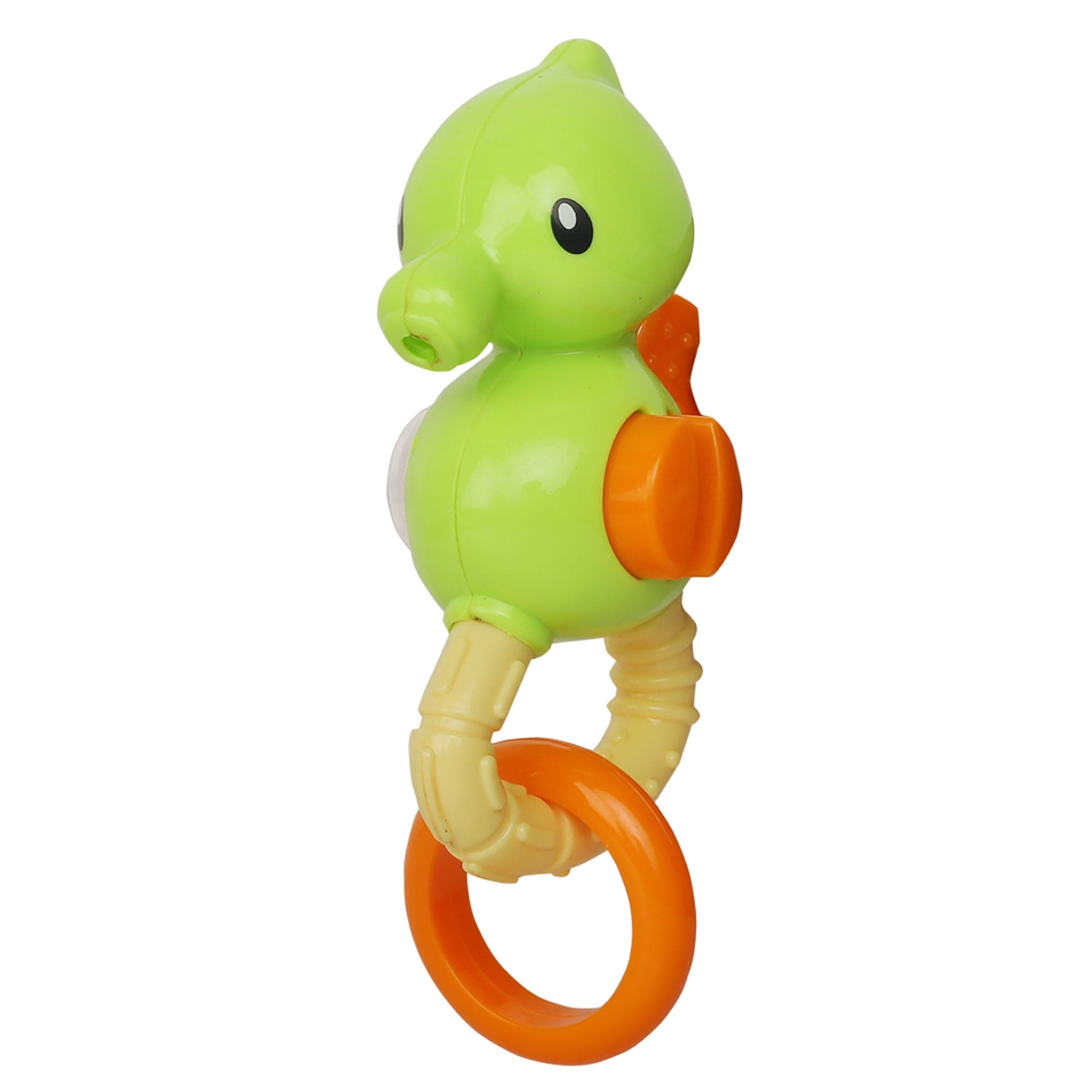 Seahorse Green Rattle Toy