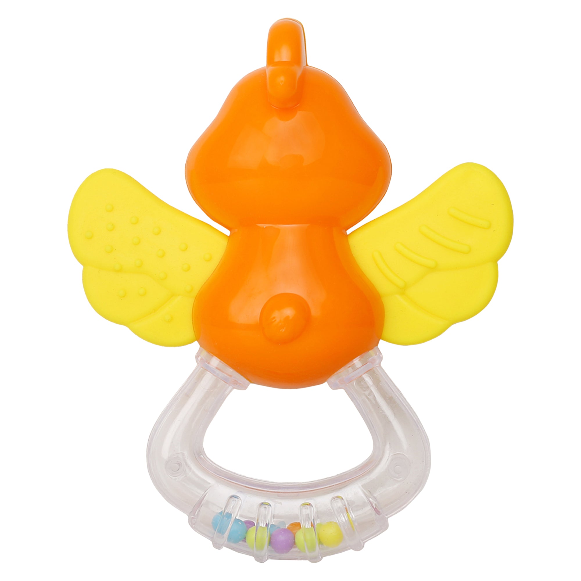 Duck Orange And Yellow Rattle Teether