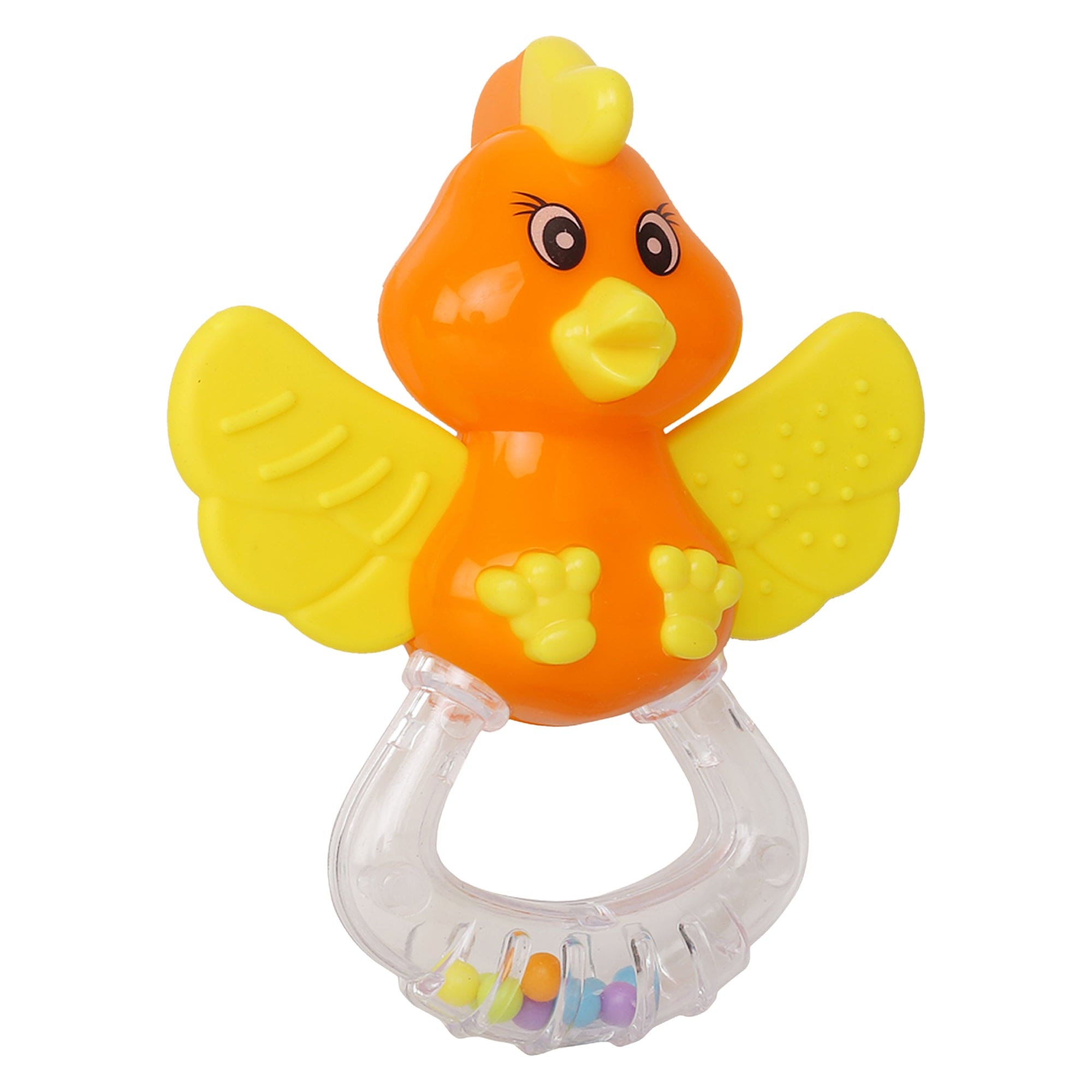 Duck Orange And Yellow Rattle Teether