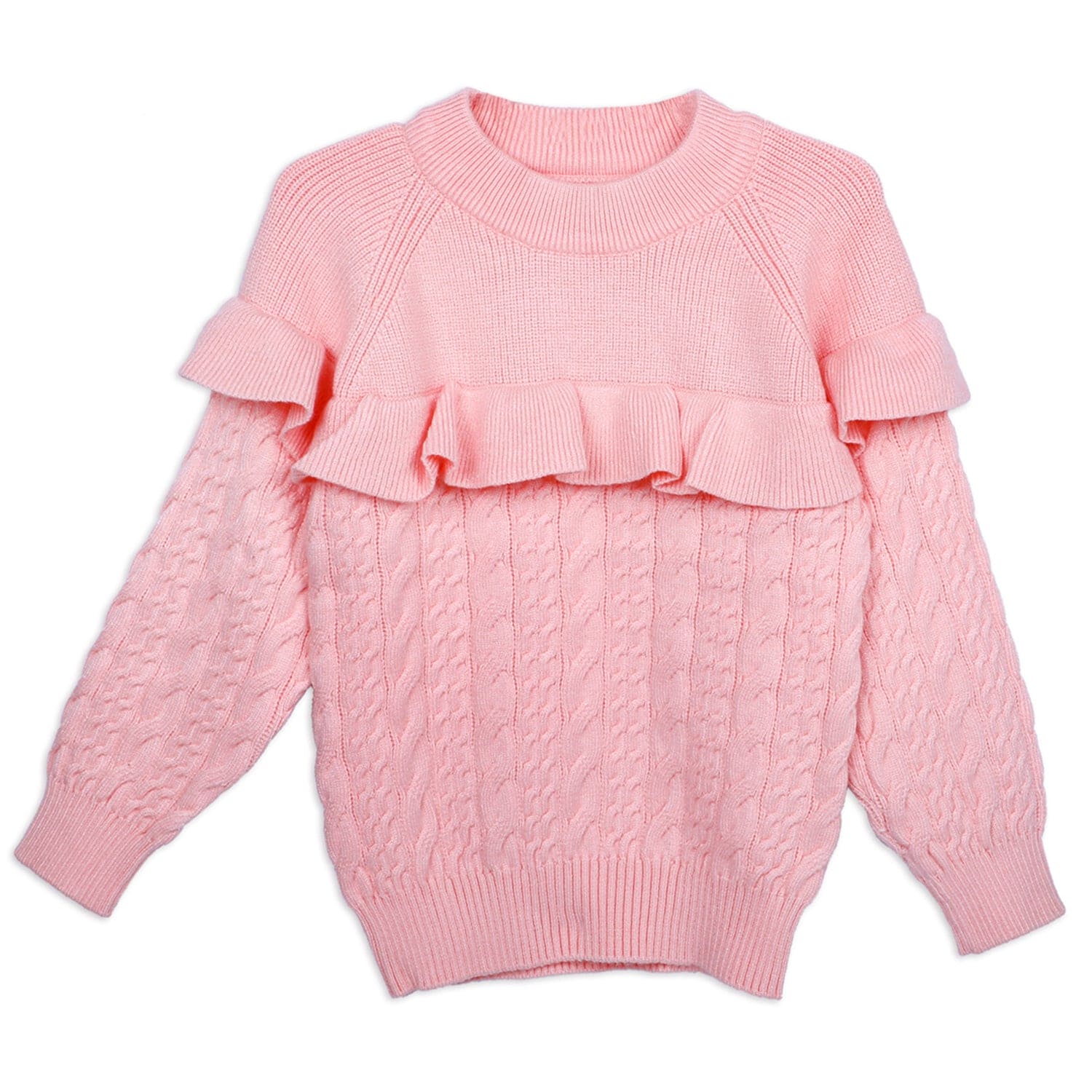 Pink hot sale ruffle jumper