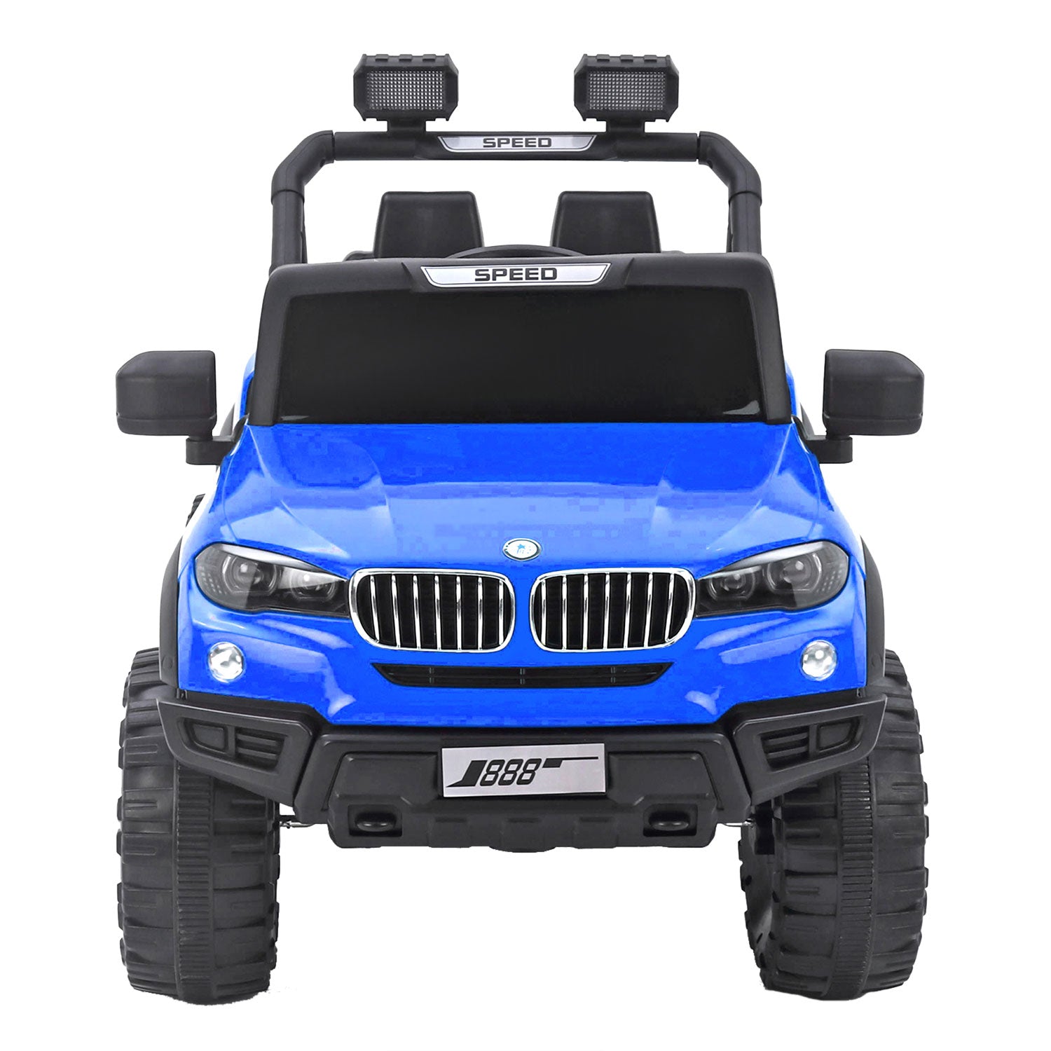 Baby Moo 4X4 Mercedes Benz Electric Ride-On Car for Kids | Rechargeable Battery | Bluetooth Remote Control | USB MP3 Player | Double Seat | Age 2-6 - Blue