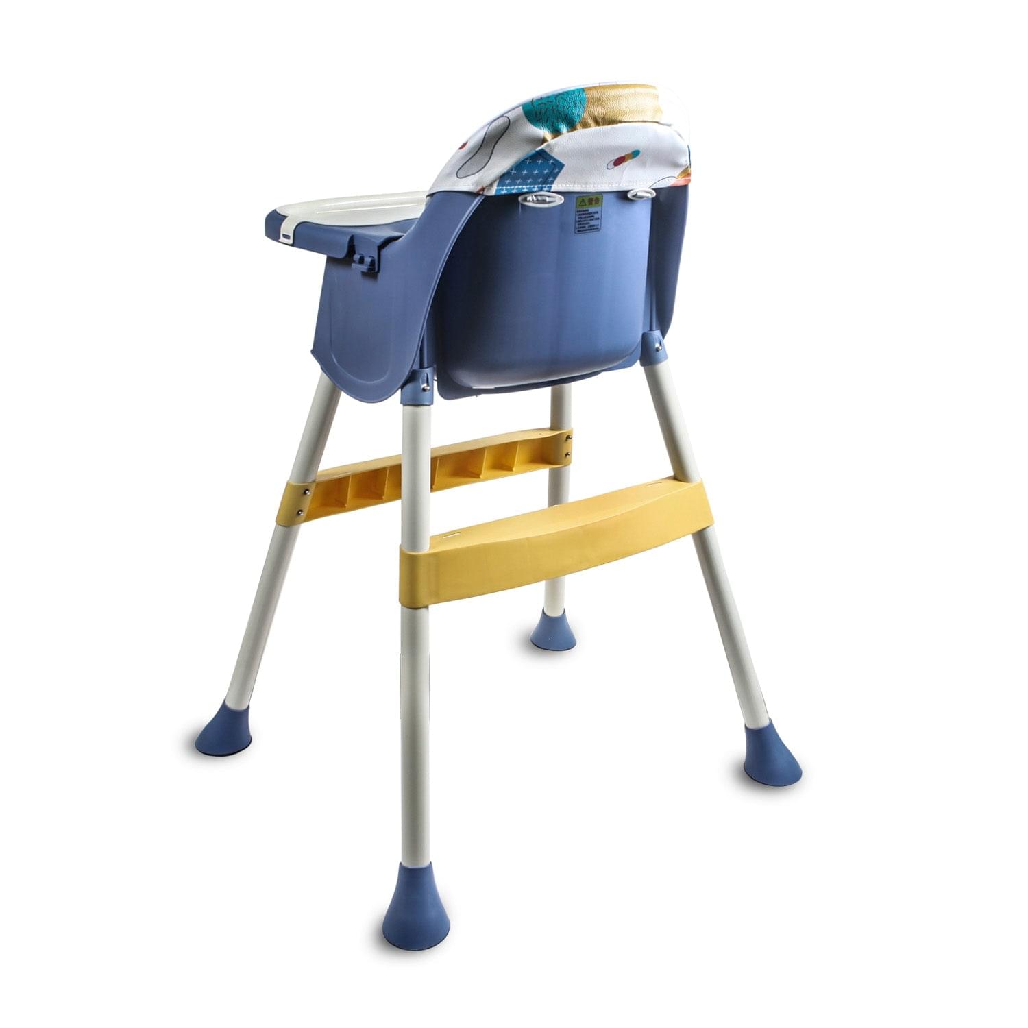 3 In 1 Adjustable Feeding Booster High Chair Abstract - Blue - Baby Moo