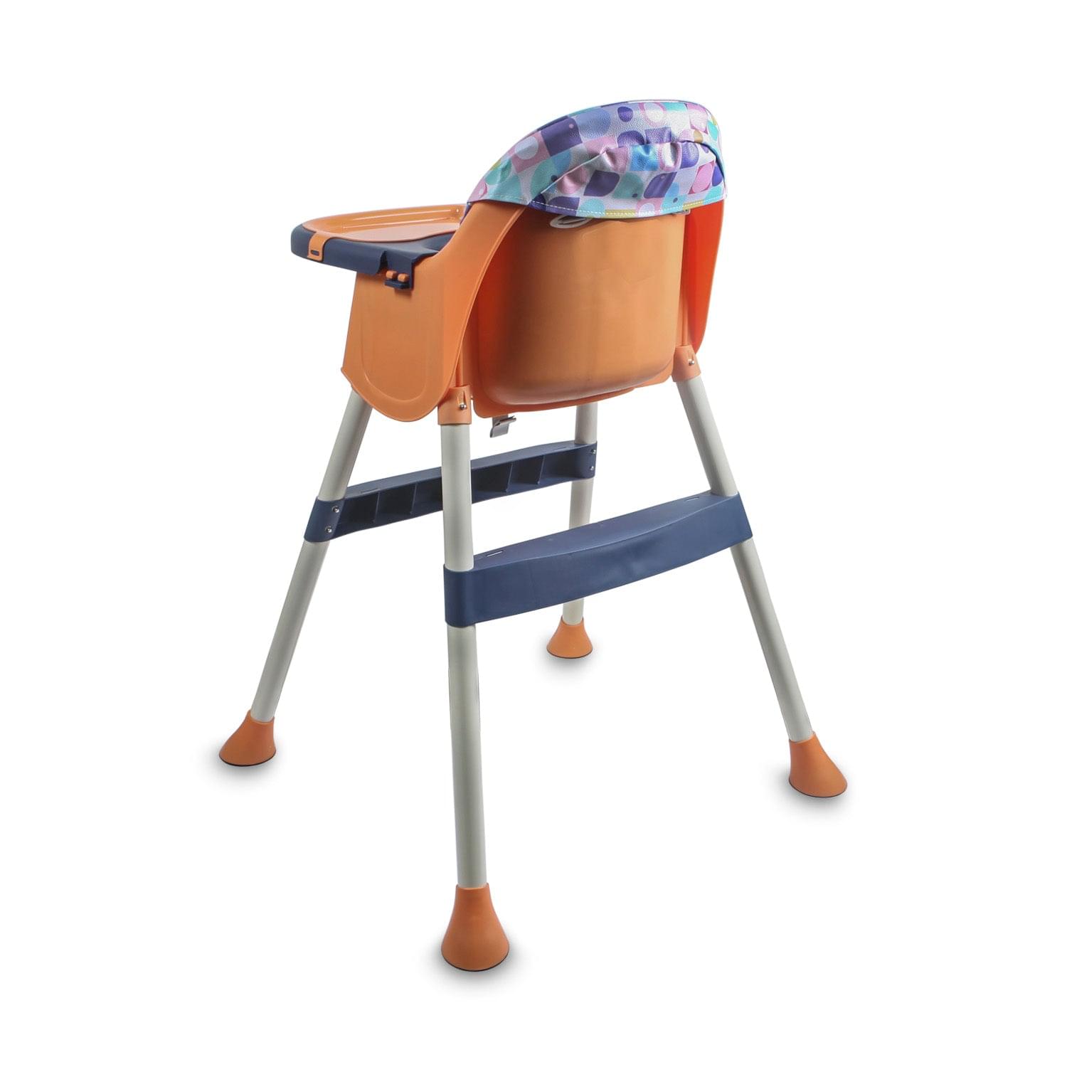 3 In 1 Adjustable Feeding Booster High Chair Abstract - Orange - Baby Moo