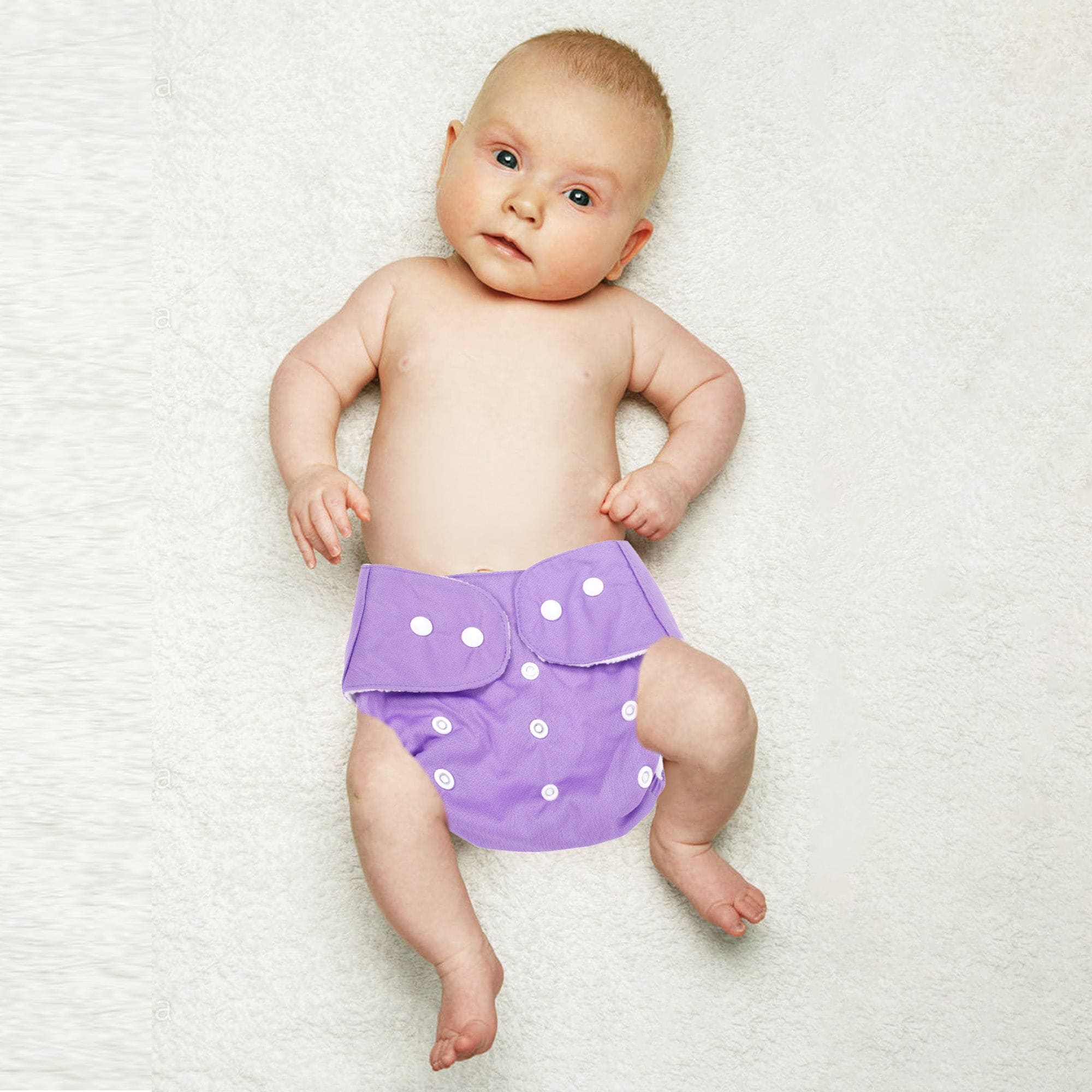 Plain Purple Reusable Diaper