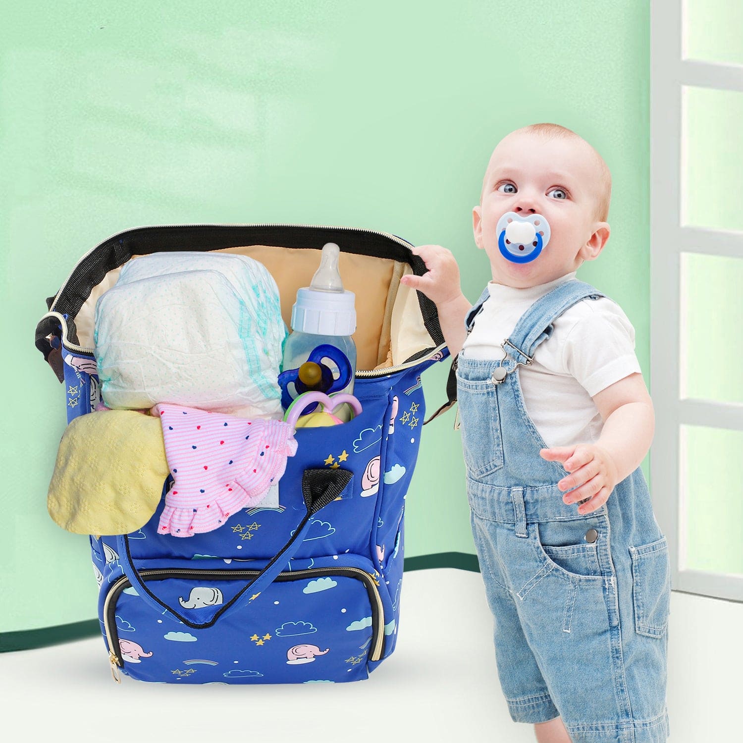 Starry Night Royal Blue Diaper Bag