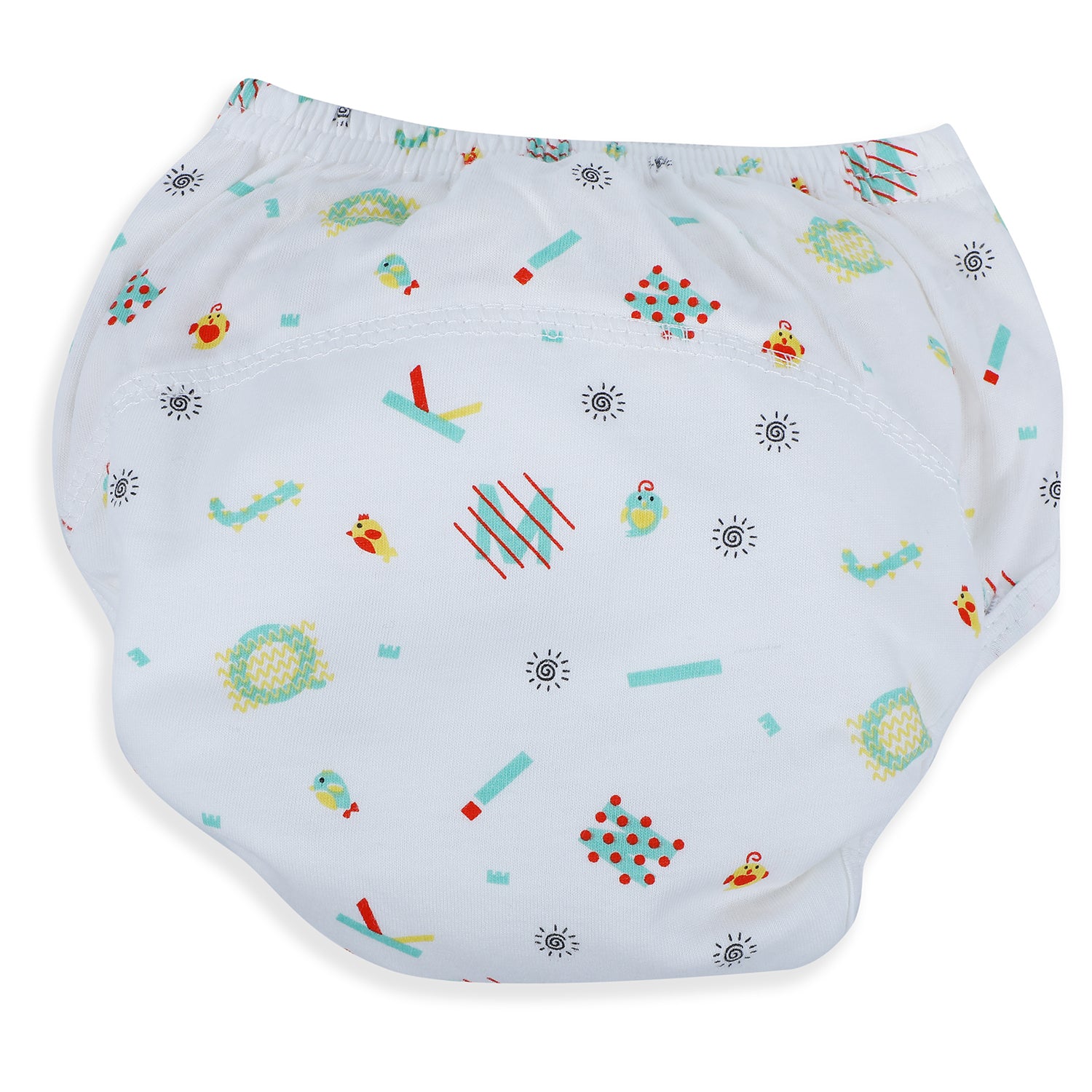 Baby Moo Abstract Letters Reusable Cloth Training Diaper Panty - Multicolour - Baby Moo