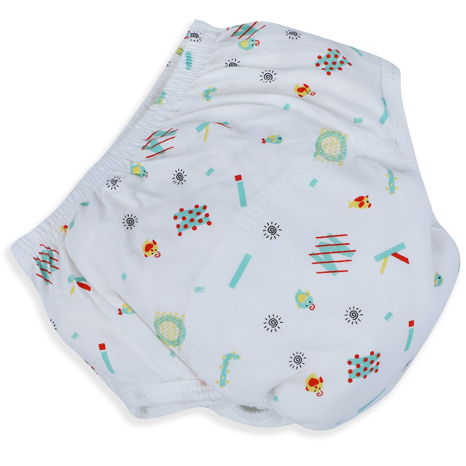 Baby Moo Abstract Letters Reusable Cloth Training Diaper Panty - Multicolour - Baby Moo