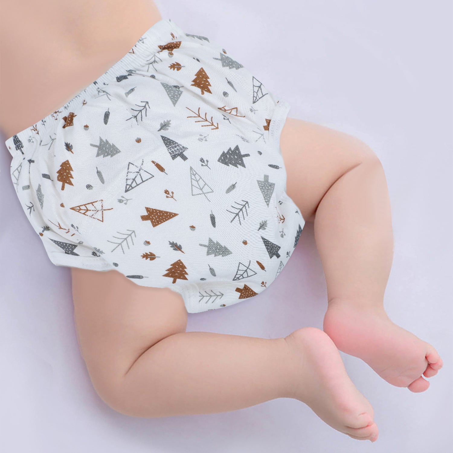 Baby Moo Forest Trees Reusable Cloth Training Diaper Panty - Multicolour - Baby Moo