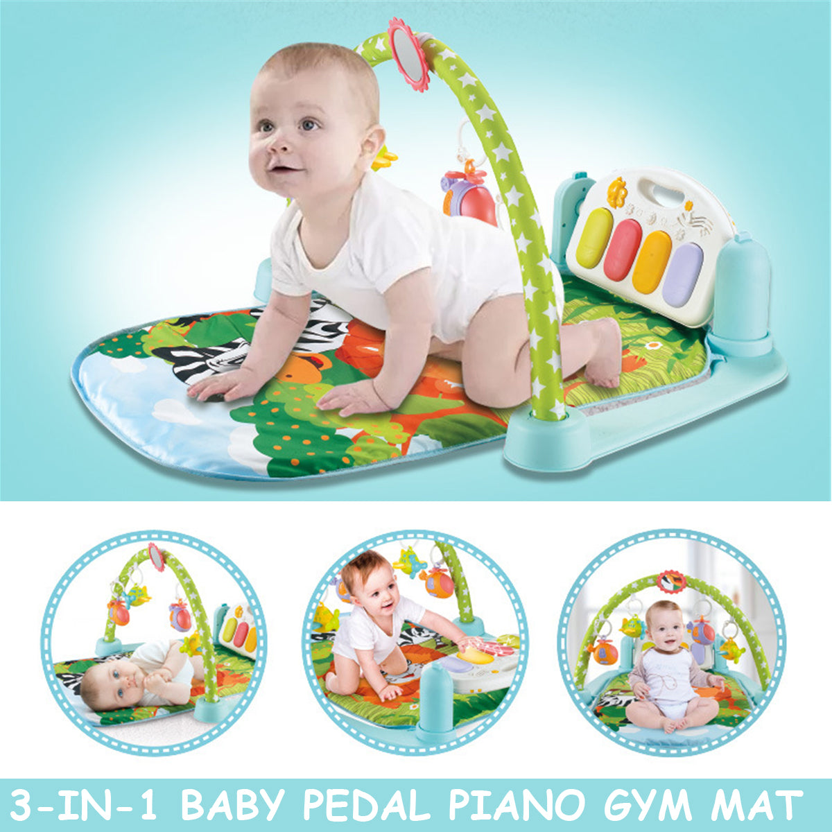 Baby's Piano Gym Mat 5 in 1 Unboxing and Installation 