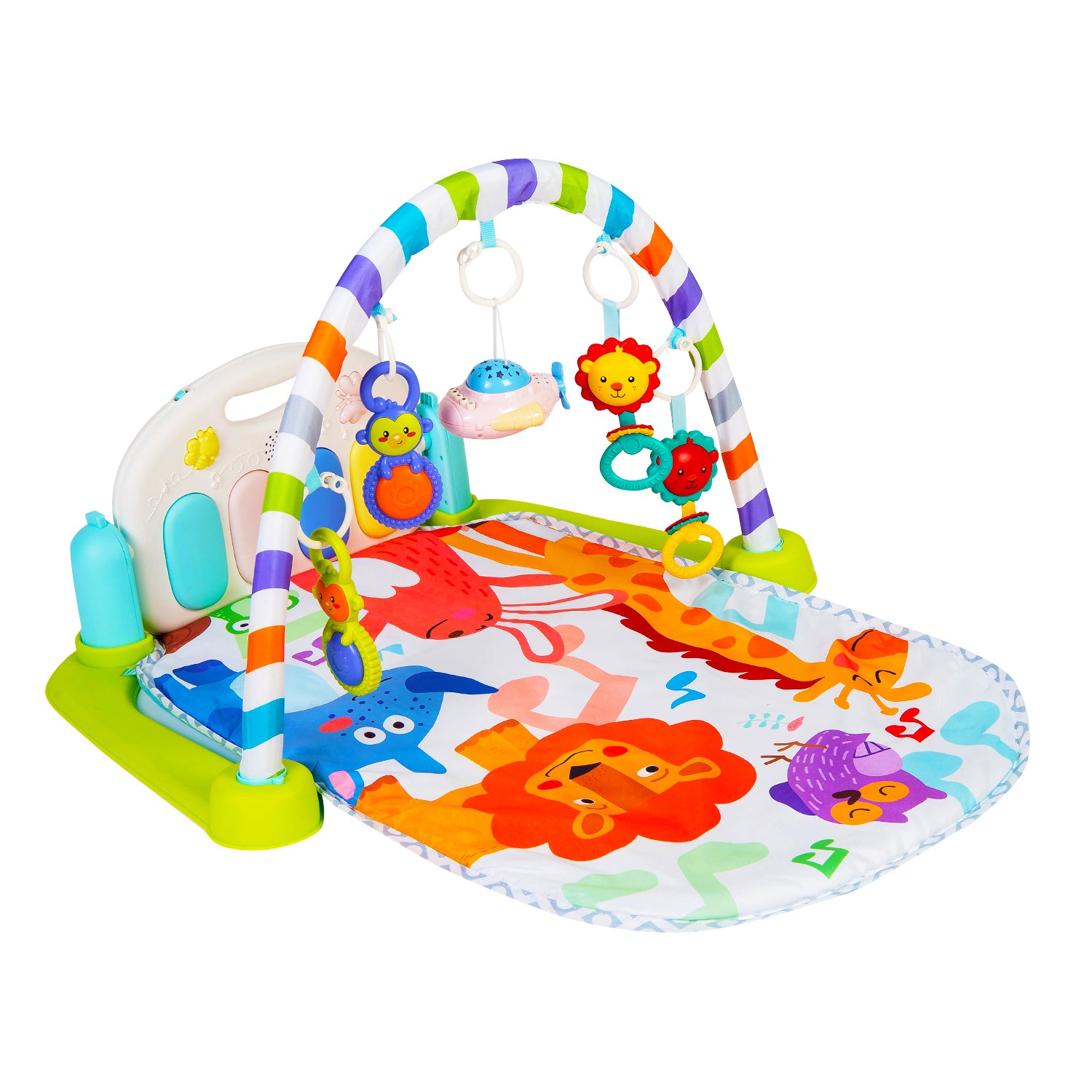 Jungle Party Green Piano Activity Gym