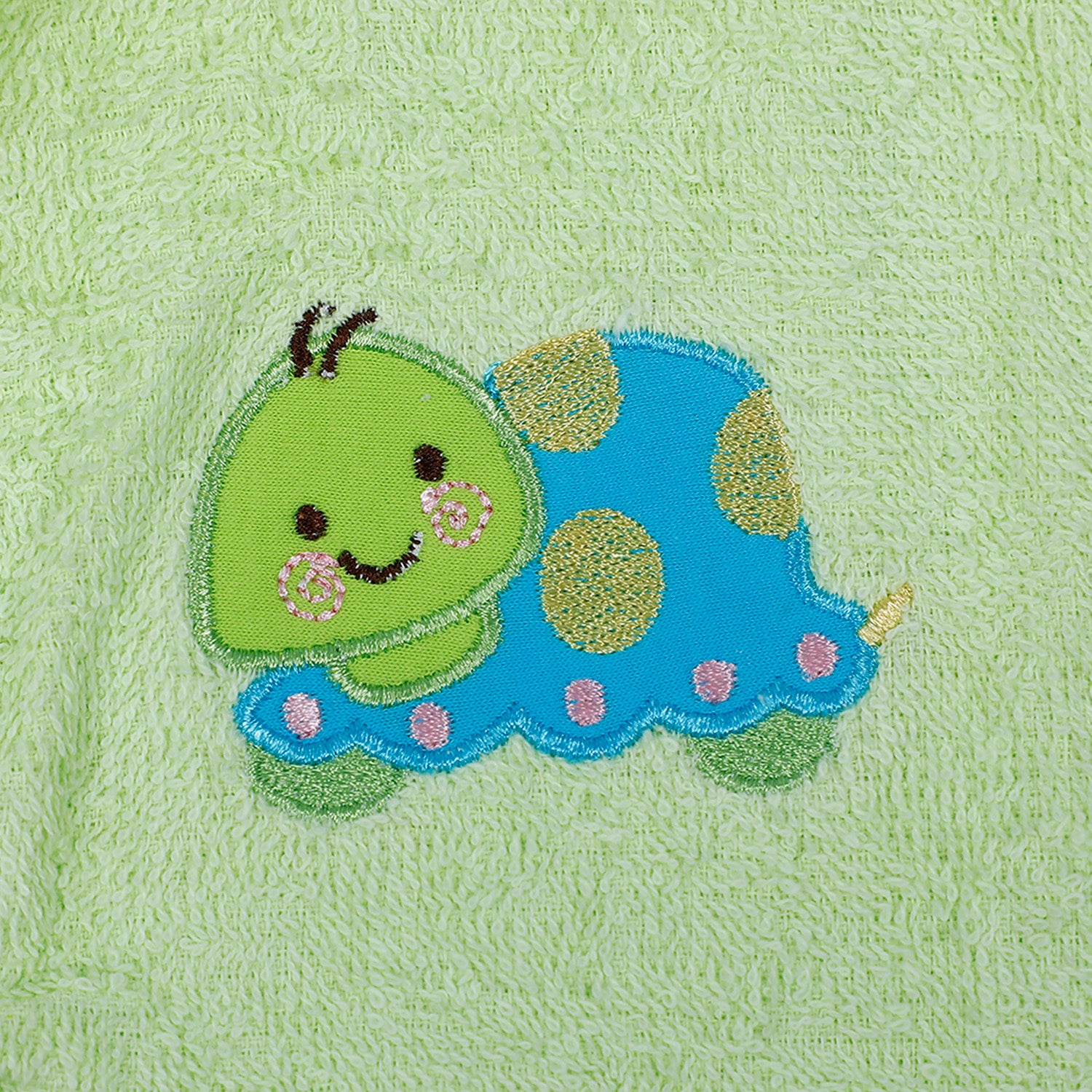Baby Moo Taklu Turtle Embroidered Half Sleeves Bathrobe - Green - Baby Moo