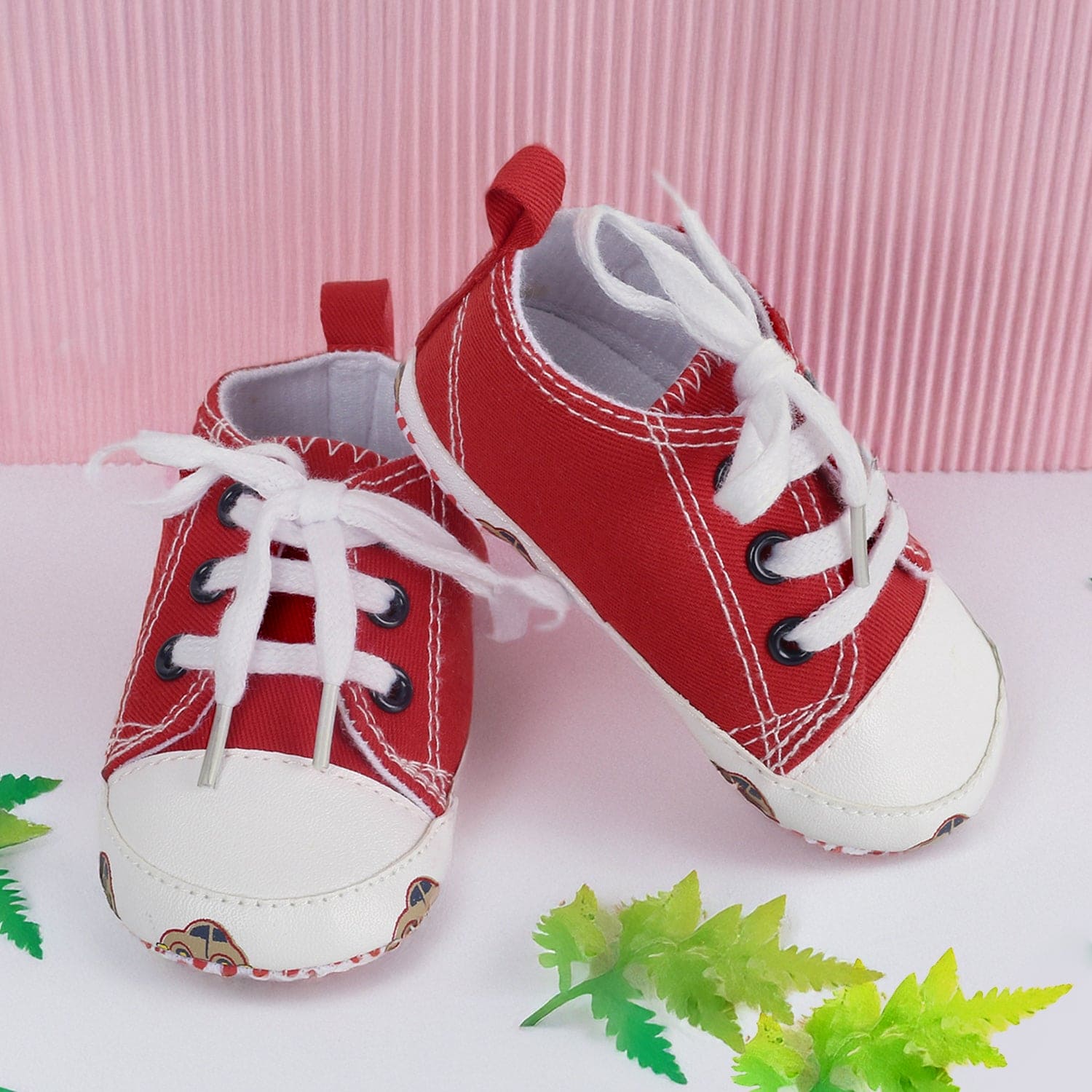 Baby Moo Car Red Sneakers