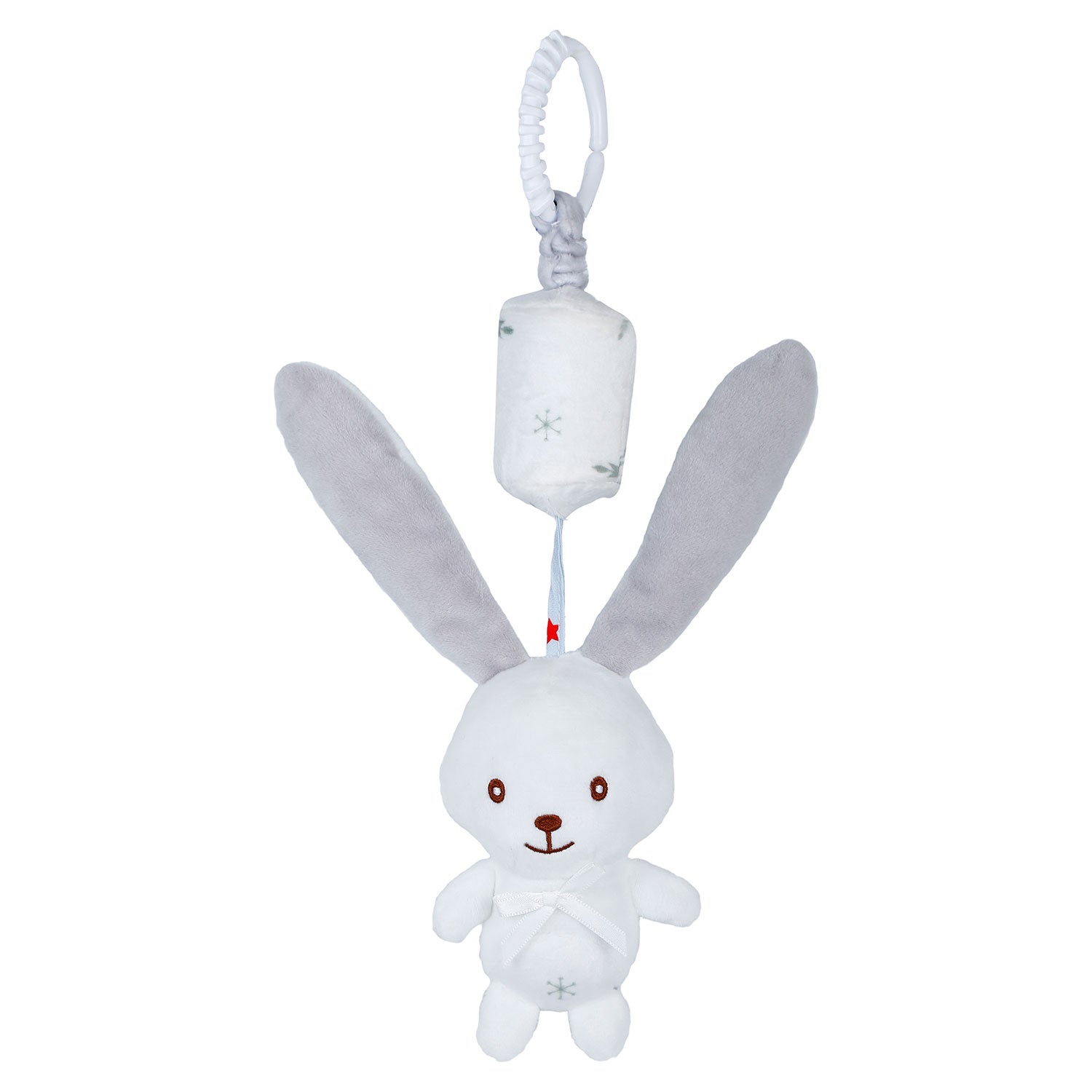 Baby Moo Hopping Bunny Wind Chime Hanging Musical Toy - White