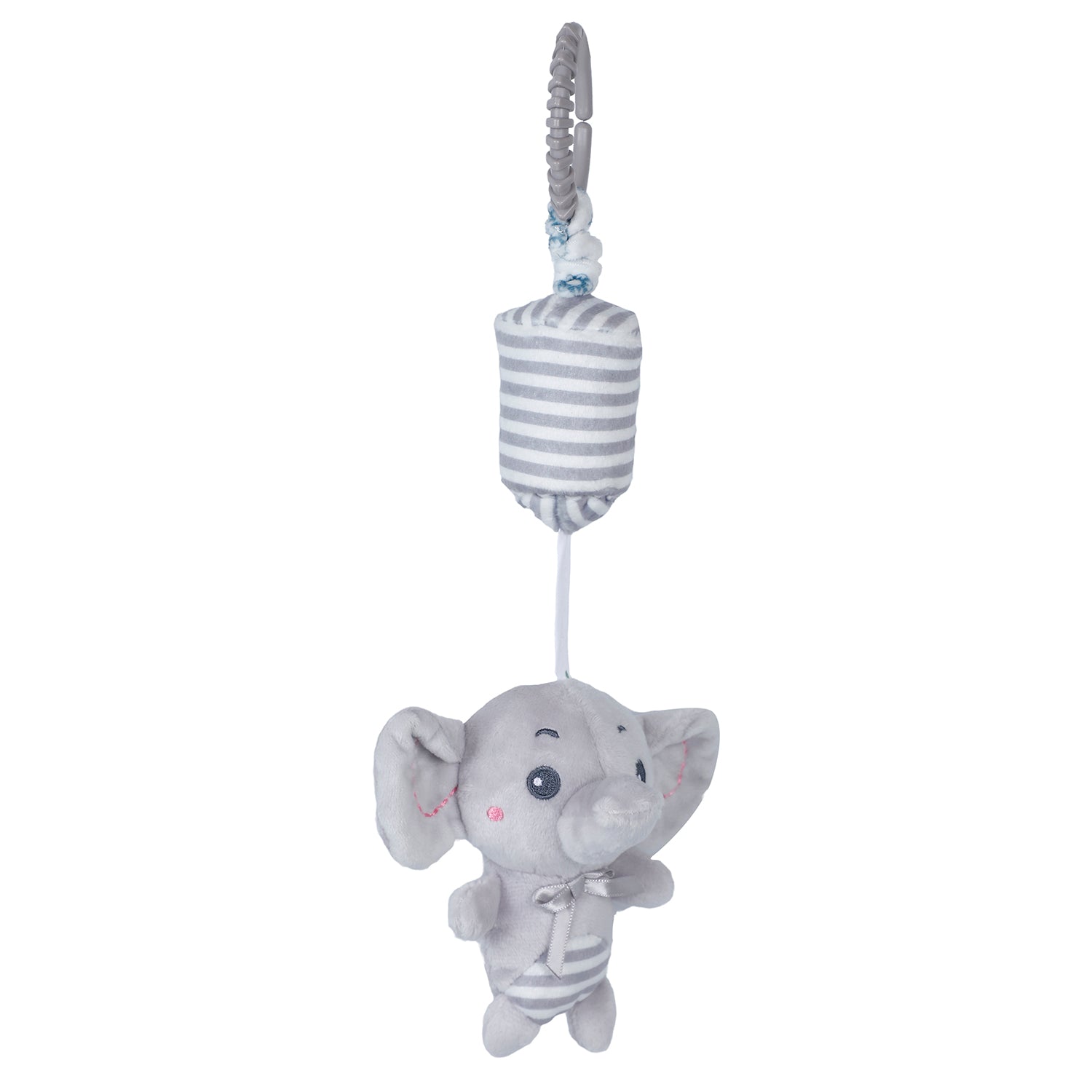 Baby Moo Elephant Sensory Wind Chime Hanging Musical Toy - Grey