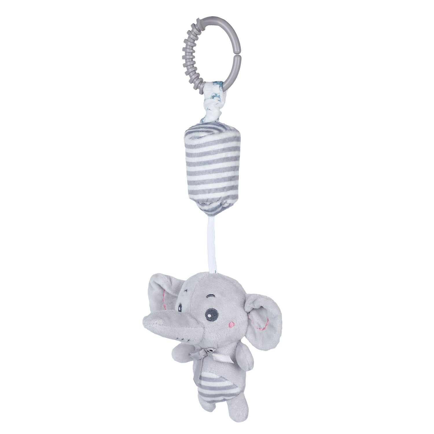 Baby Moo Elephant Sensory Wind Chime Hanging Musical Toy - Grey