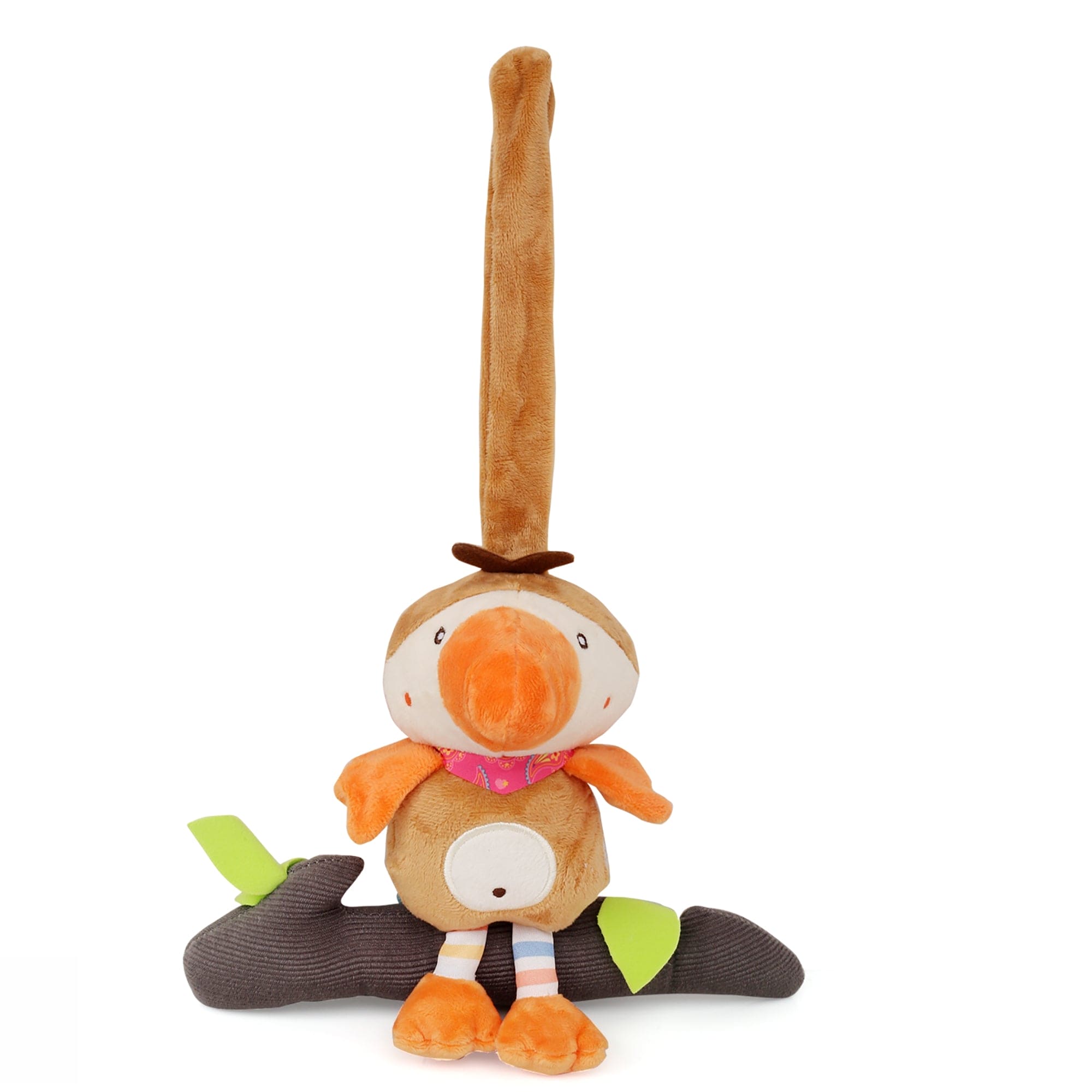 Bird Brown Hanging Pulling Toy