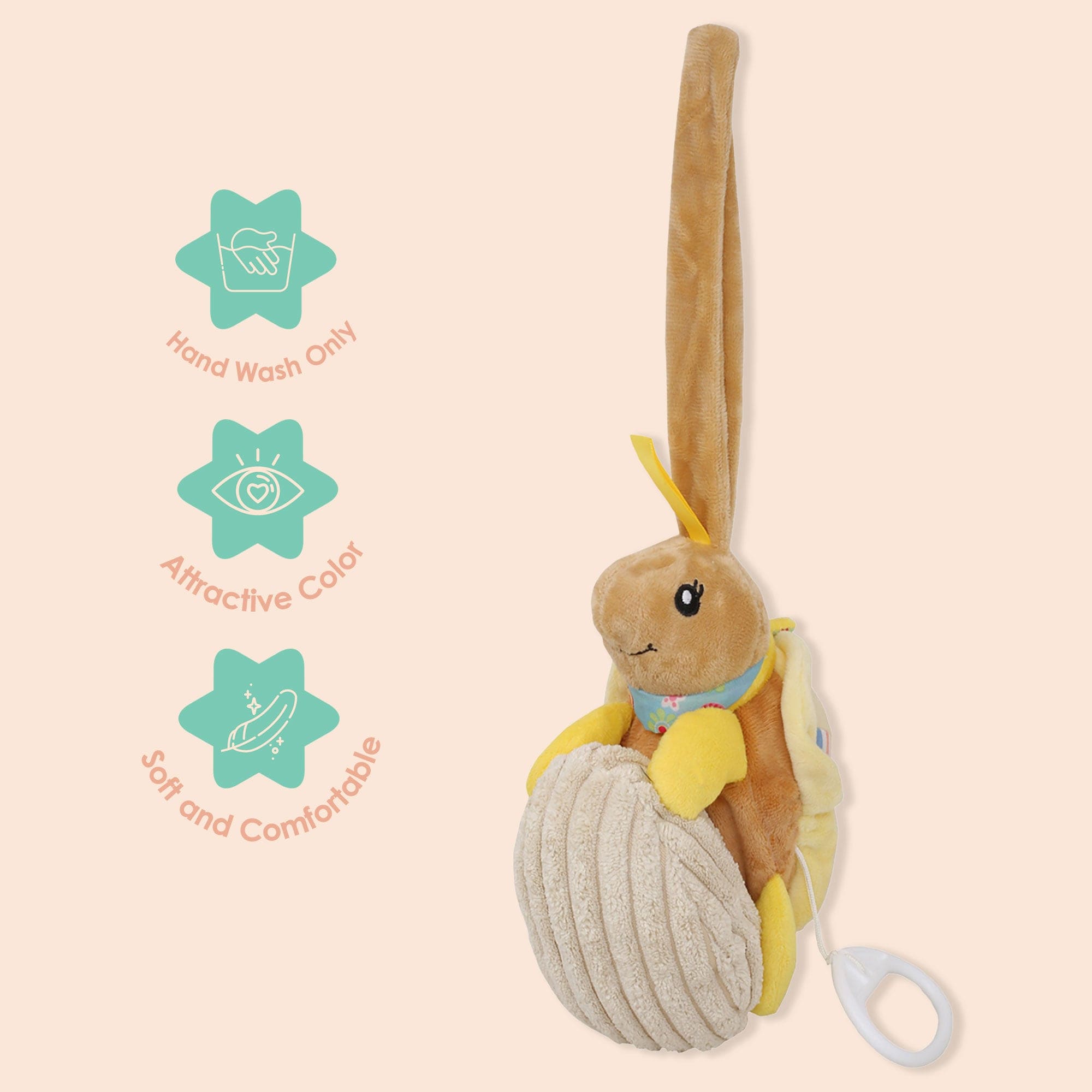 Tortoise Yellow Hanging Pulling Toy