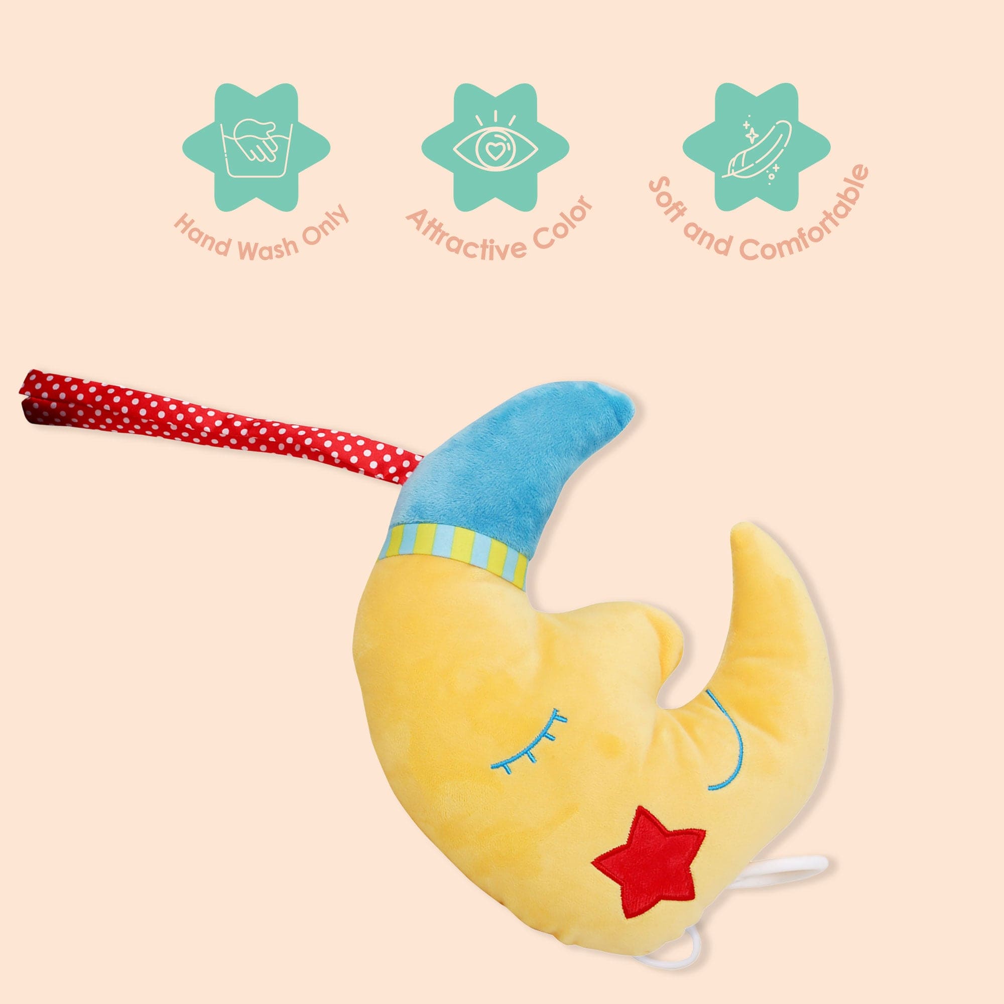 Moon Yellow Hanging Pulling Toy