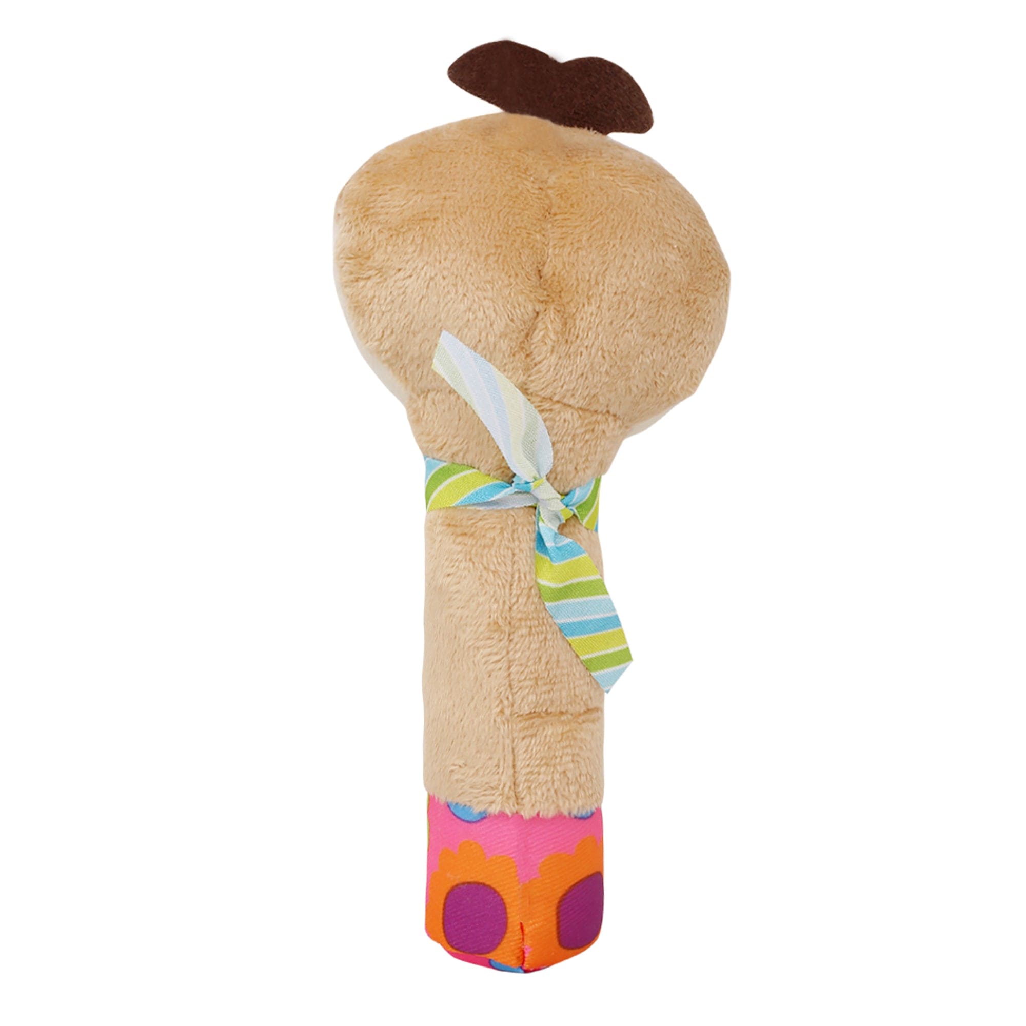 Parrot Cream Handheld Rattle