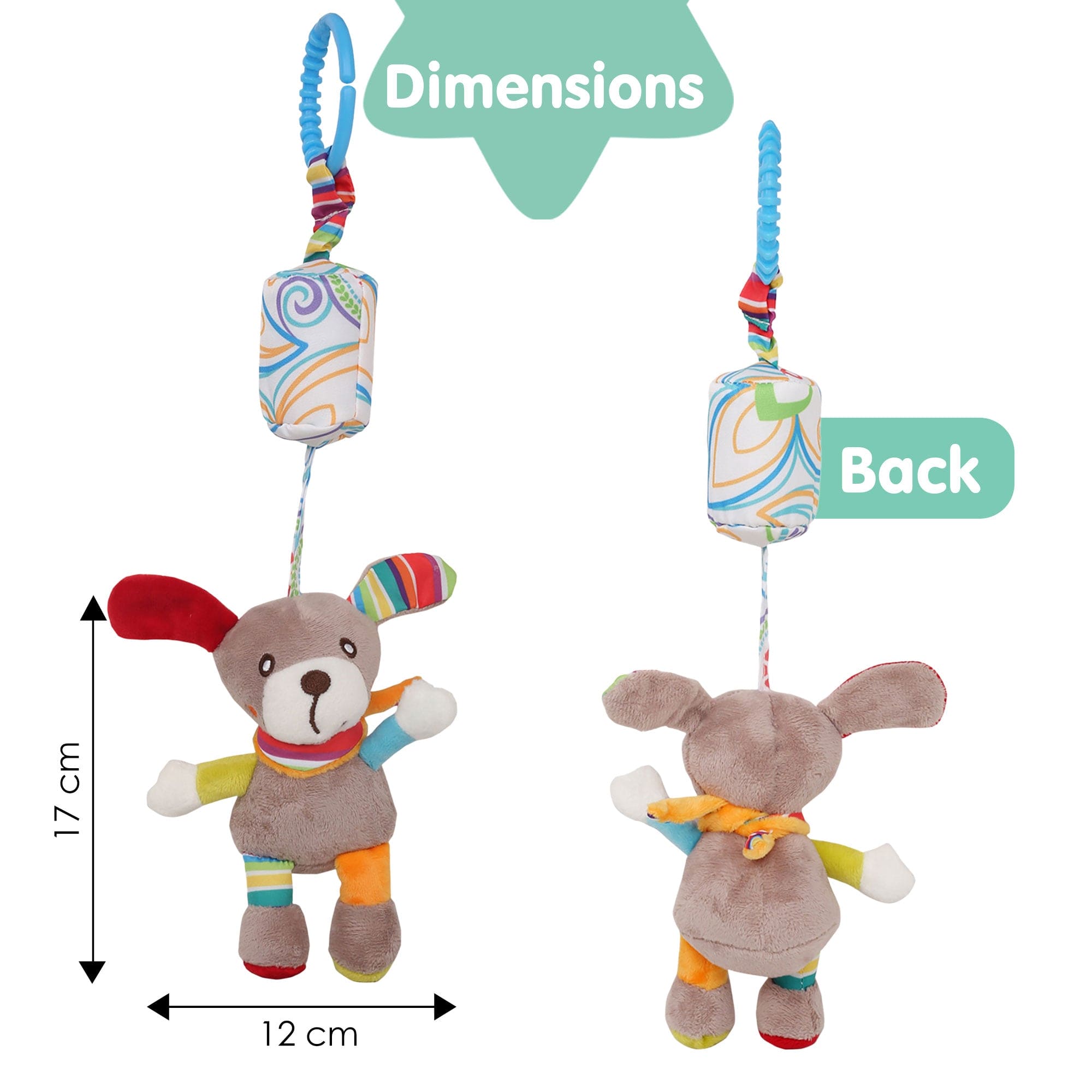 Dog Multicolour Wind Chime Hanging Toy