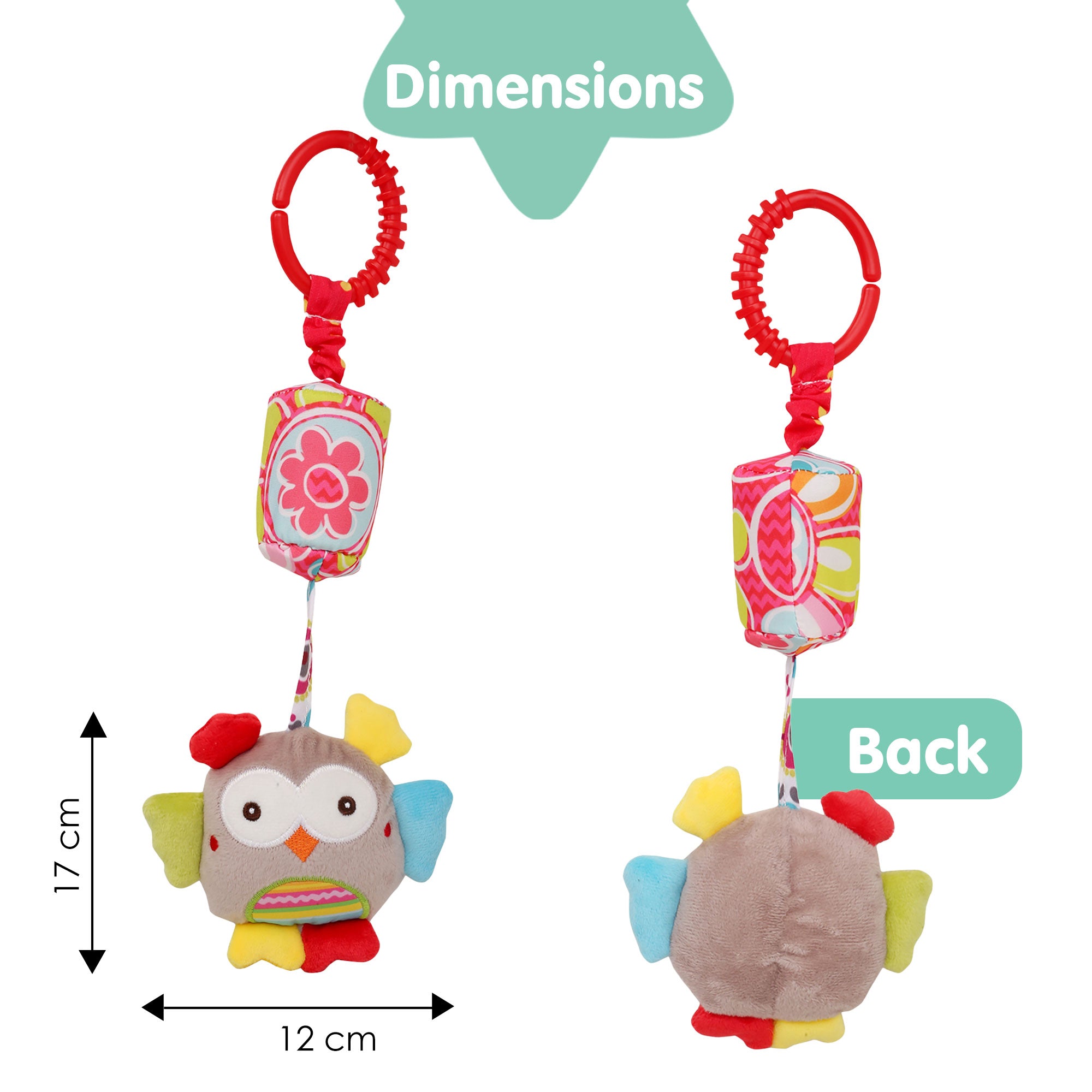 Owl Multicolour Wind Chime Hanging Toy