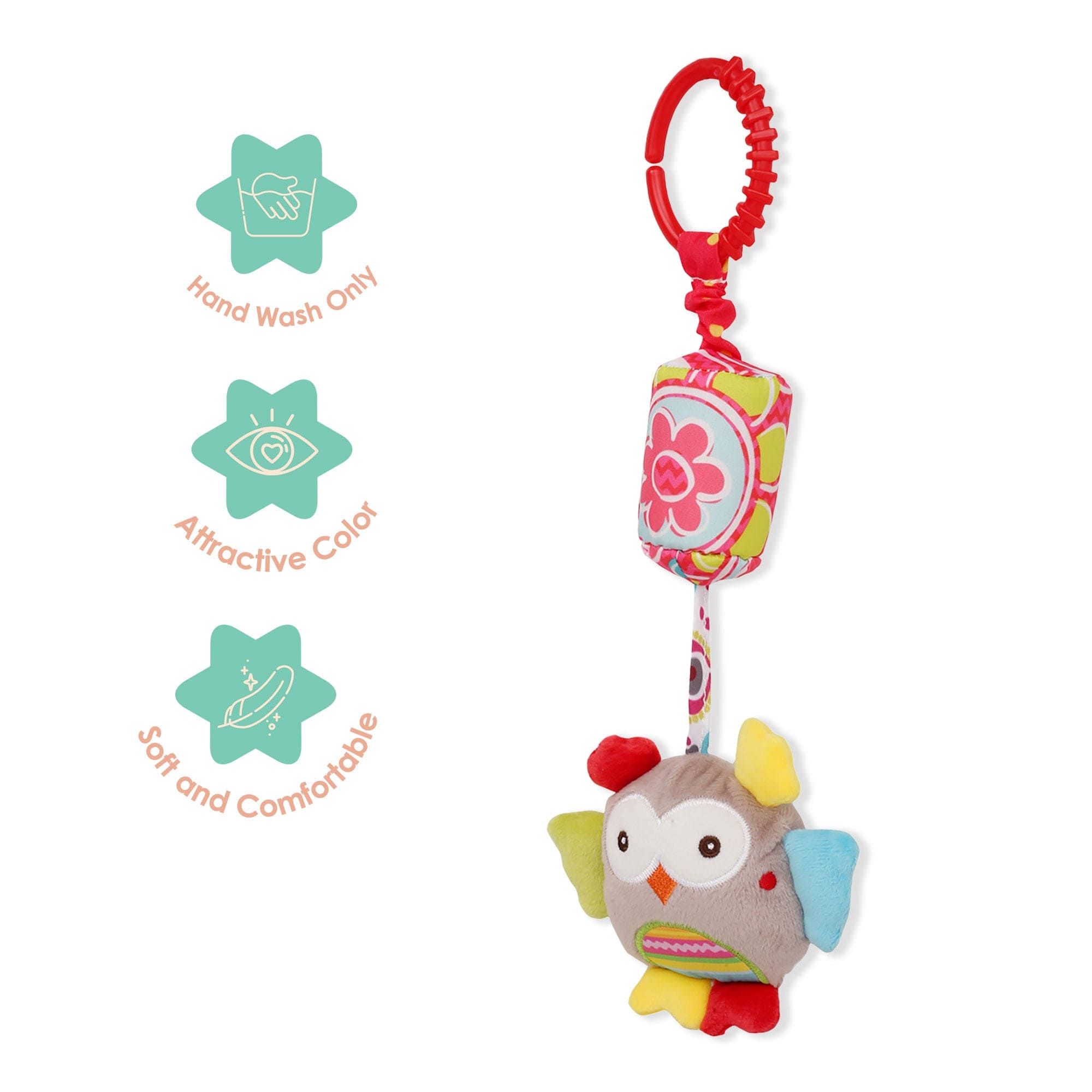 Owl Multicolour Wind Chime Hanging Toy