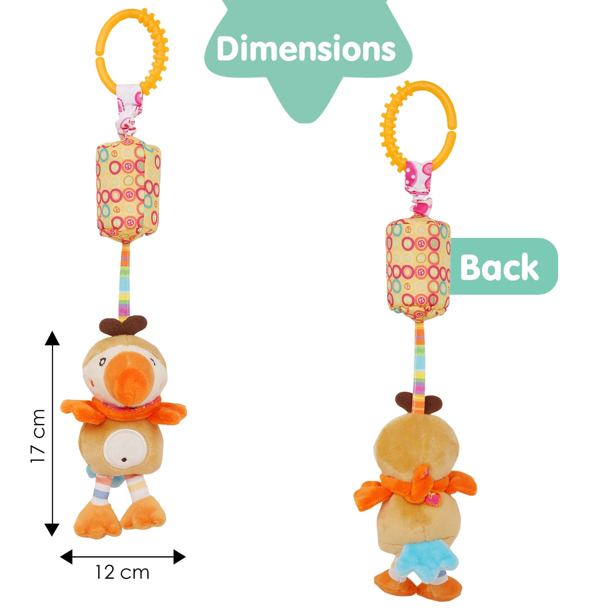 Bird Multicolour Wind Chime Hanging Toy