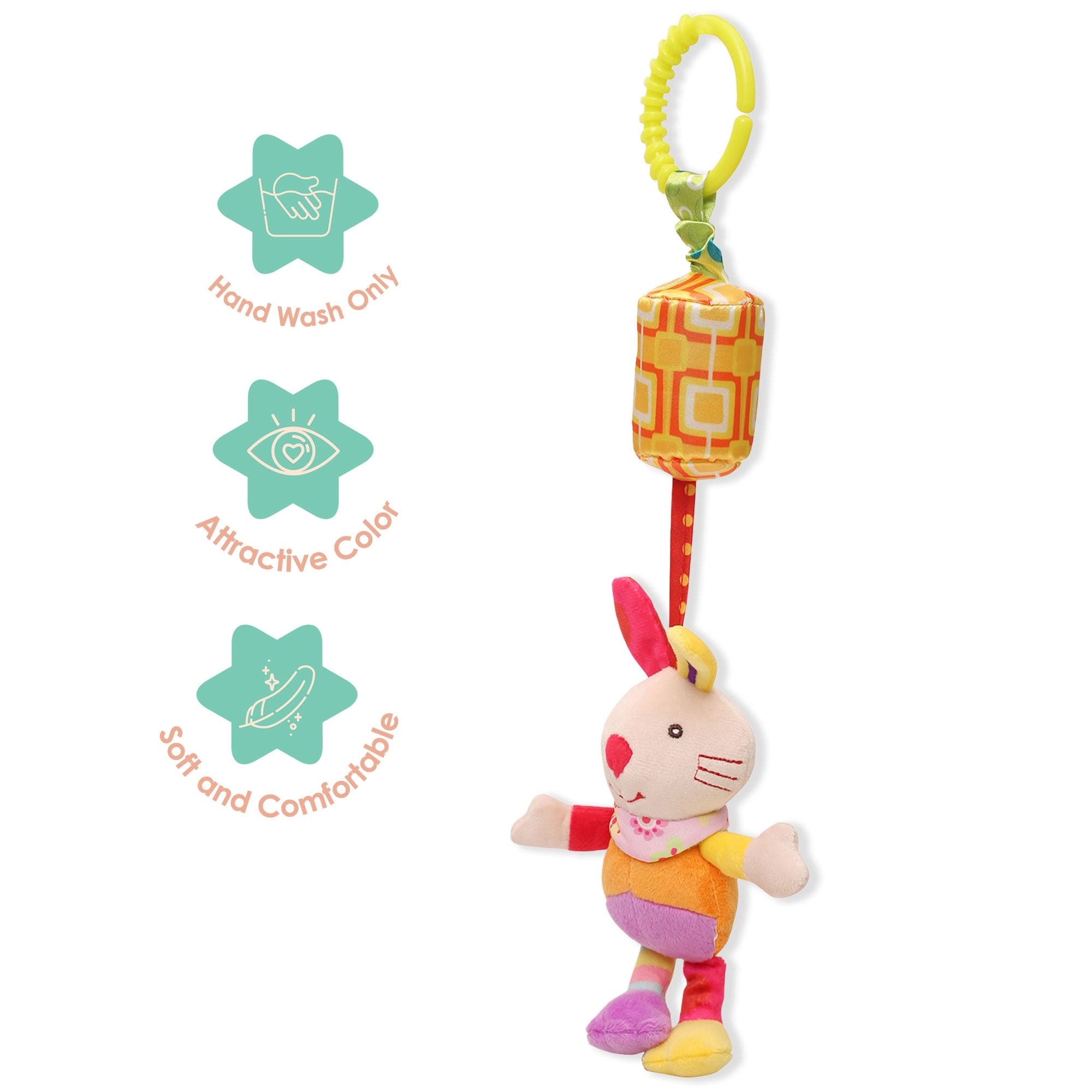 Rabbit Multicolour Wind Chime Hanging Toy