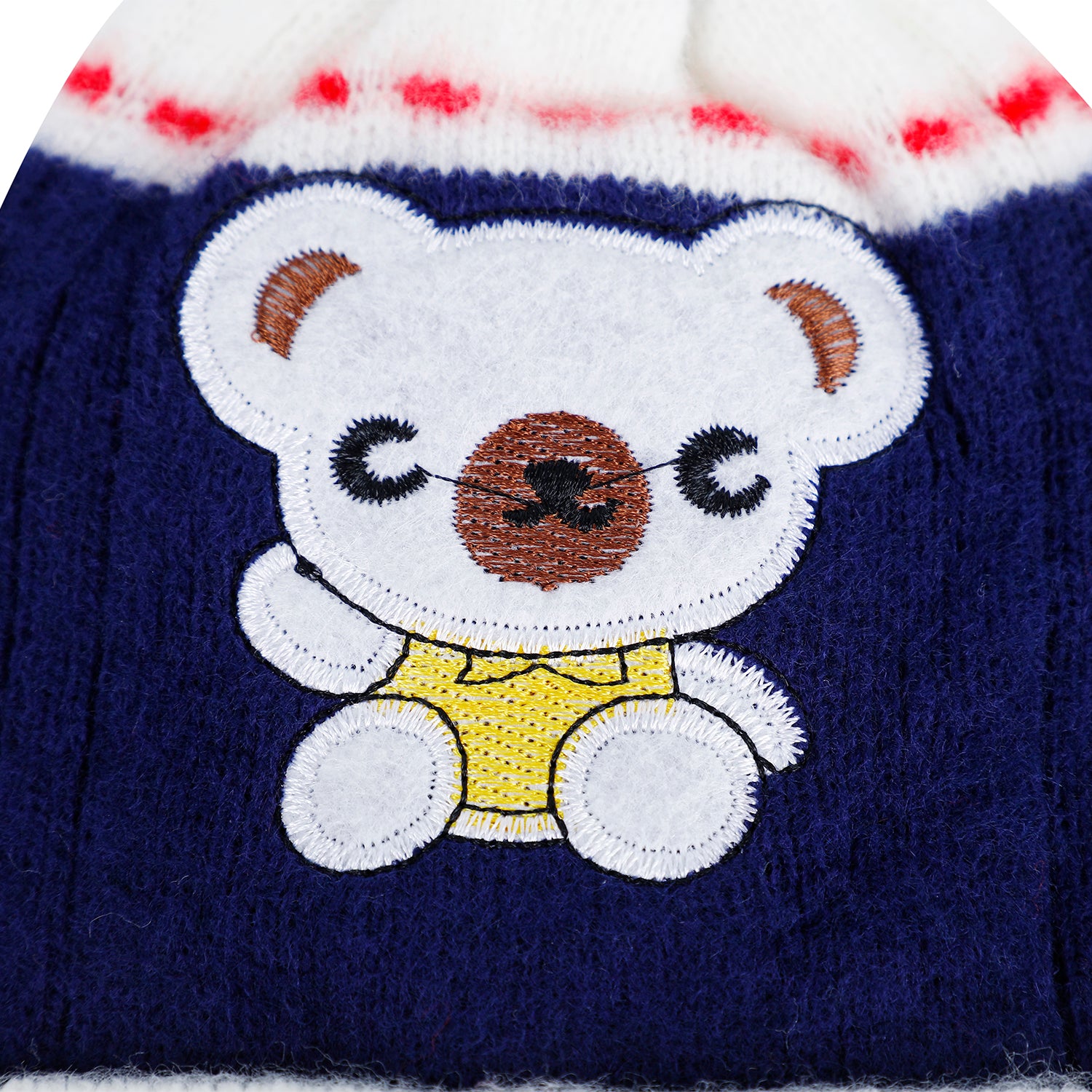 Baby Moo Koala Breathable Beanie Warm Knitted Woollen Cap - Navy