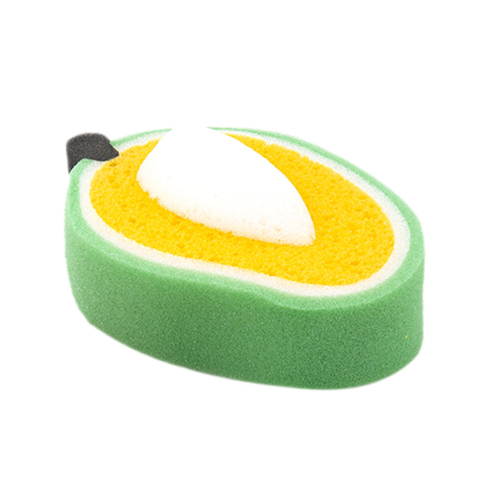 Baby Moo Sliced Orange And Mango 2 Pk Bath Sponge - Multicolour