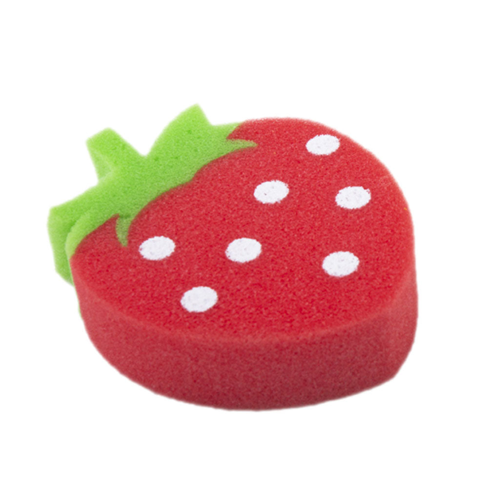 Baby Moo Sliced Strawberry And Pineapple 2 Pk Bath Sponge - Multicolour