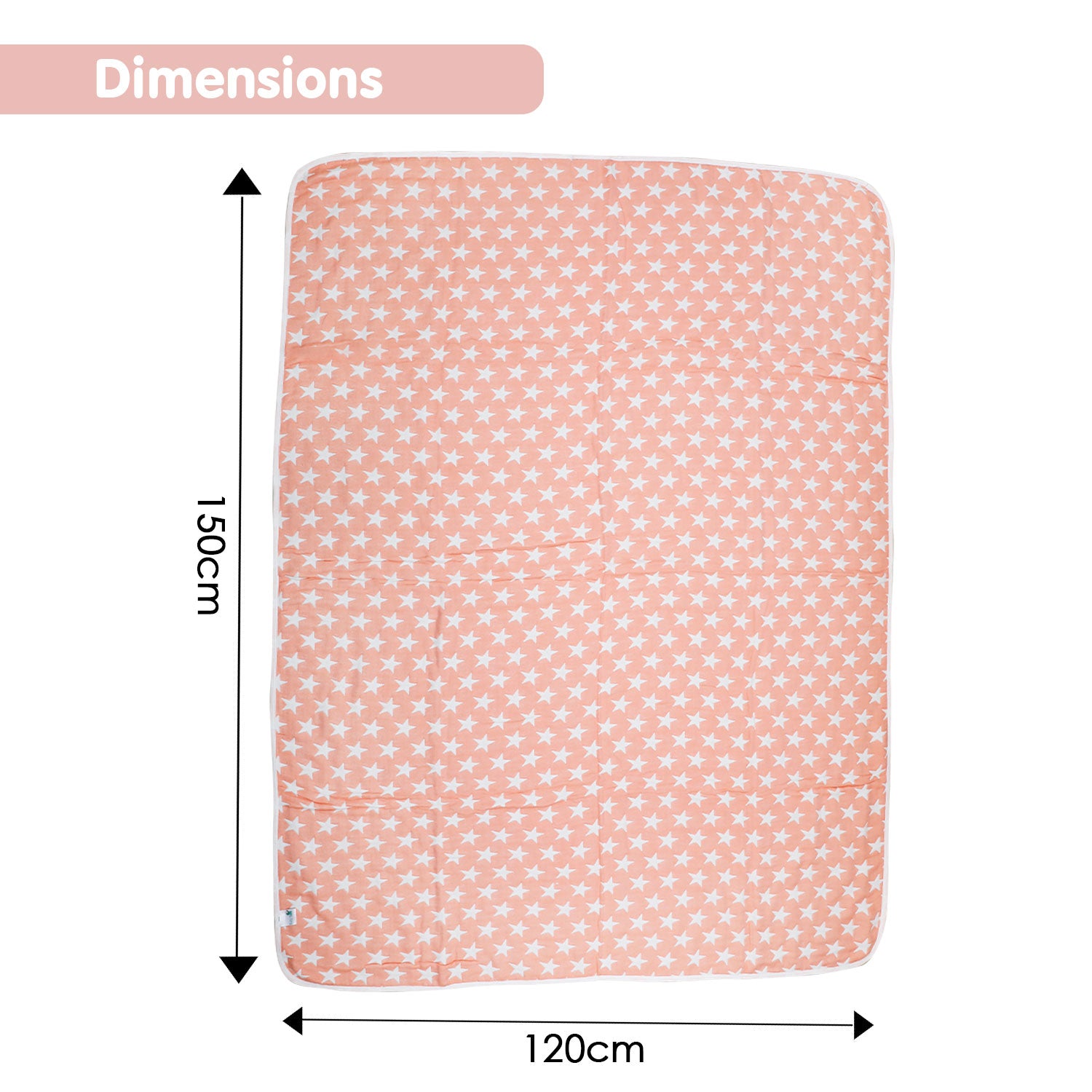 Your Star Is Born Peach XL Muslin Blanket