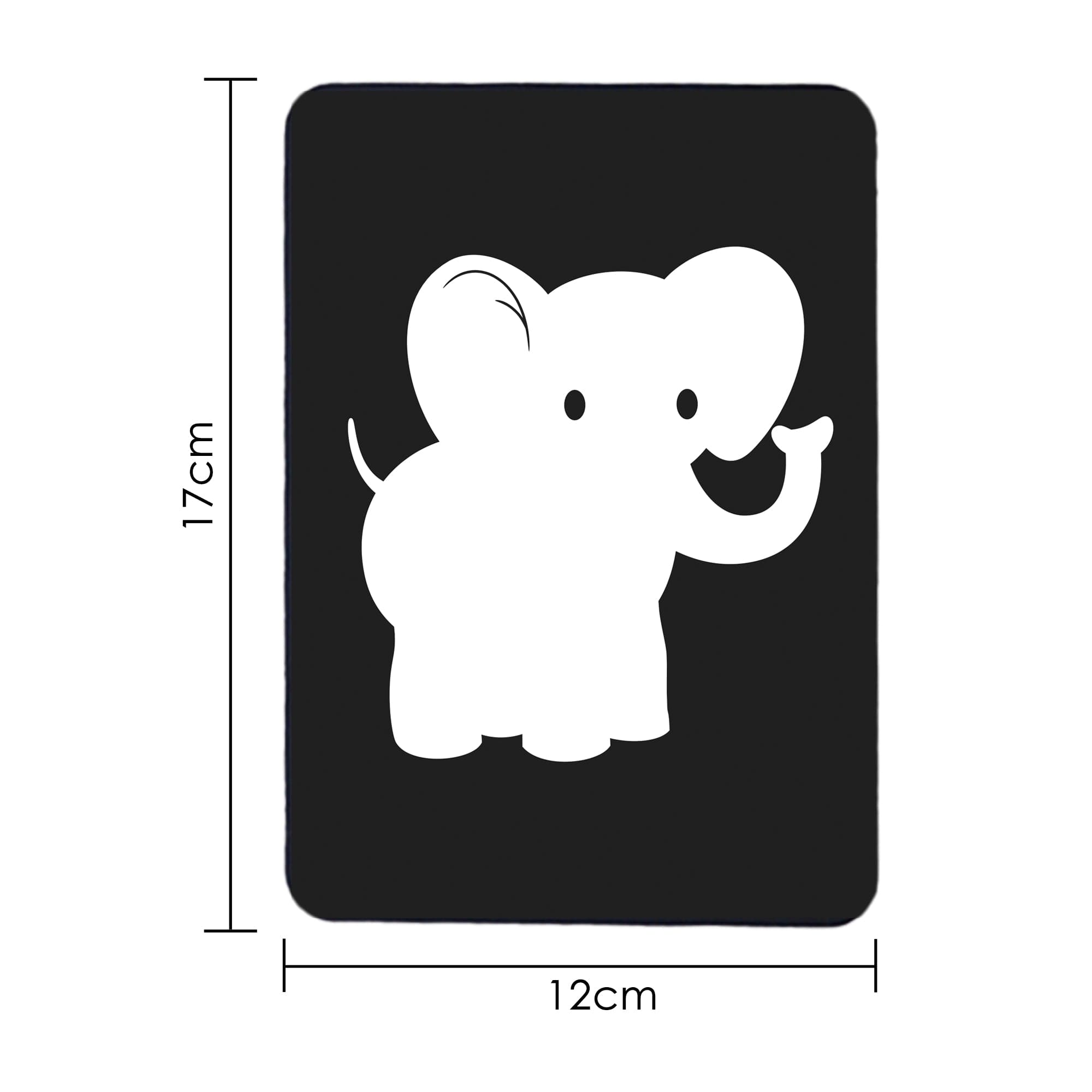 Baby Moo High Contrast Flash Cards Pack of 12 - Animals