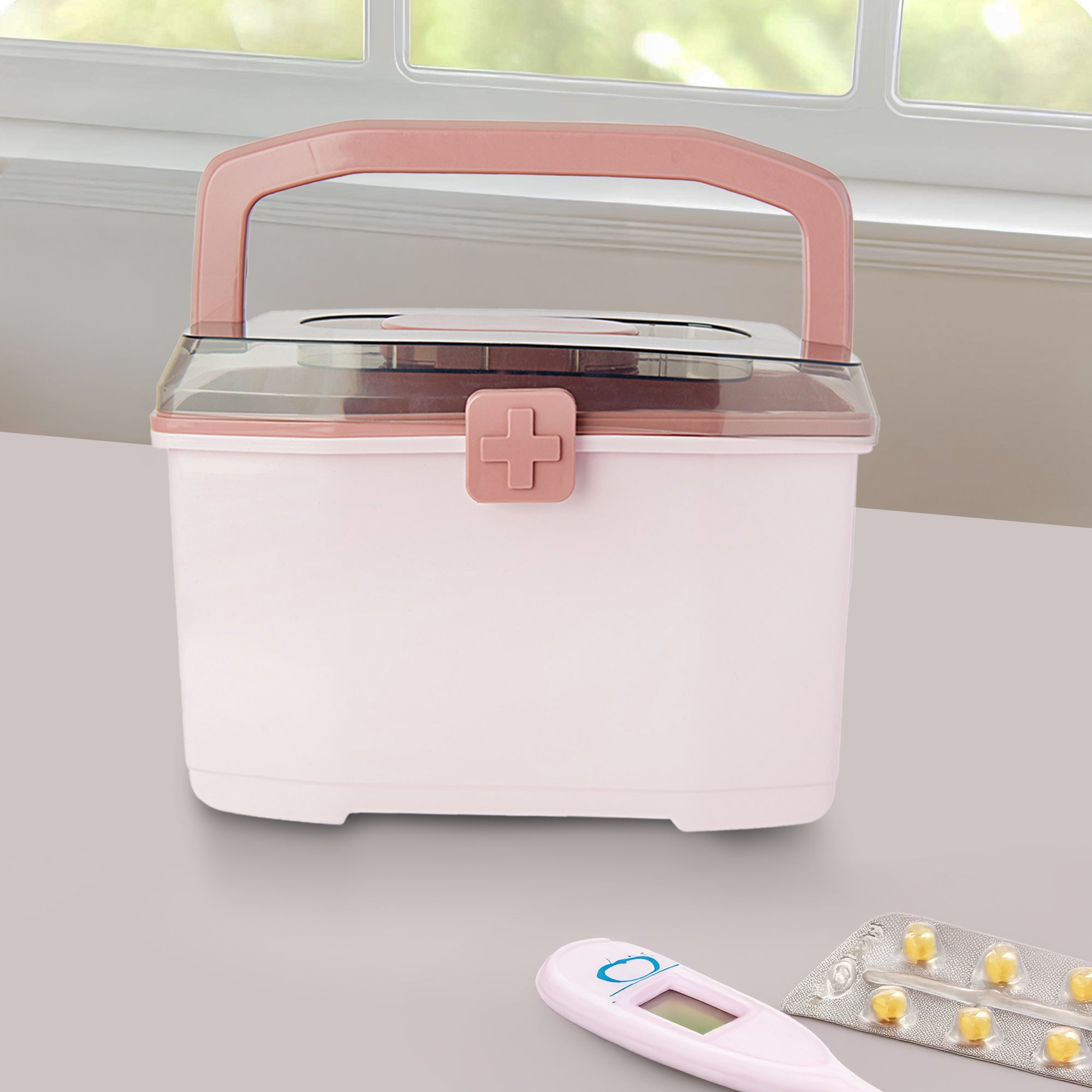 Mauve Medium Medicine Box