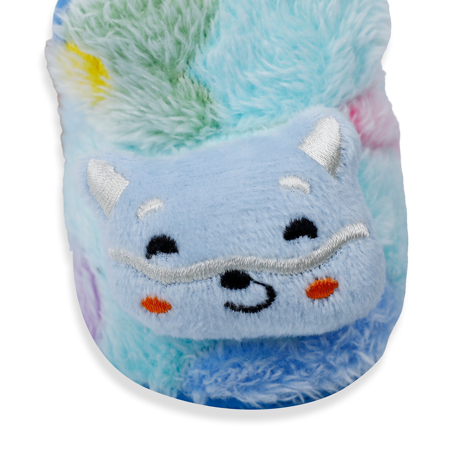 Baby Moo Kitten Mitten 3D Rattle Warm Anti Skid Booties - Blue