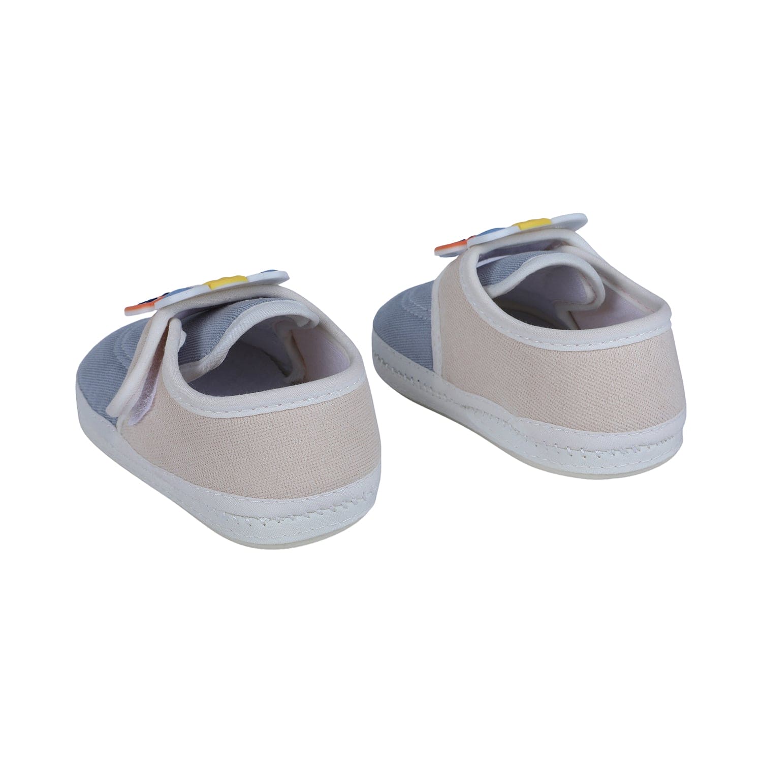 Baby Moo Kitty Love Soft Sole Anti-Slip Booties - Blue