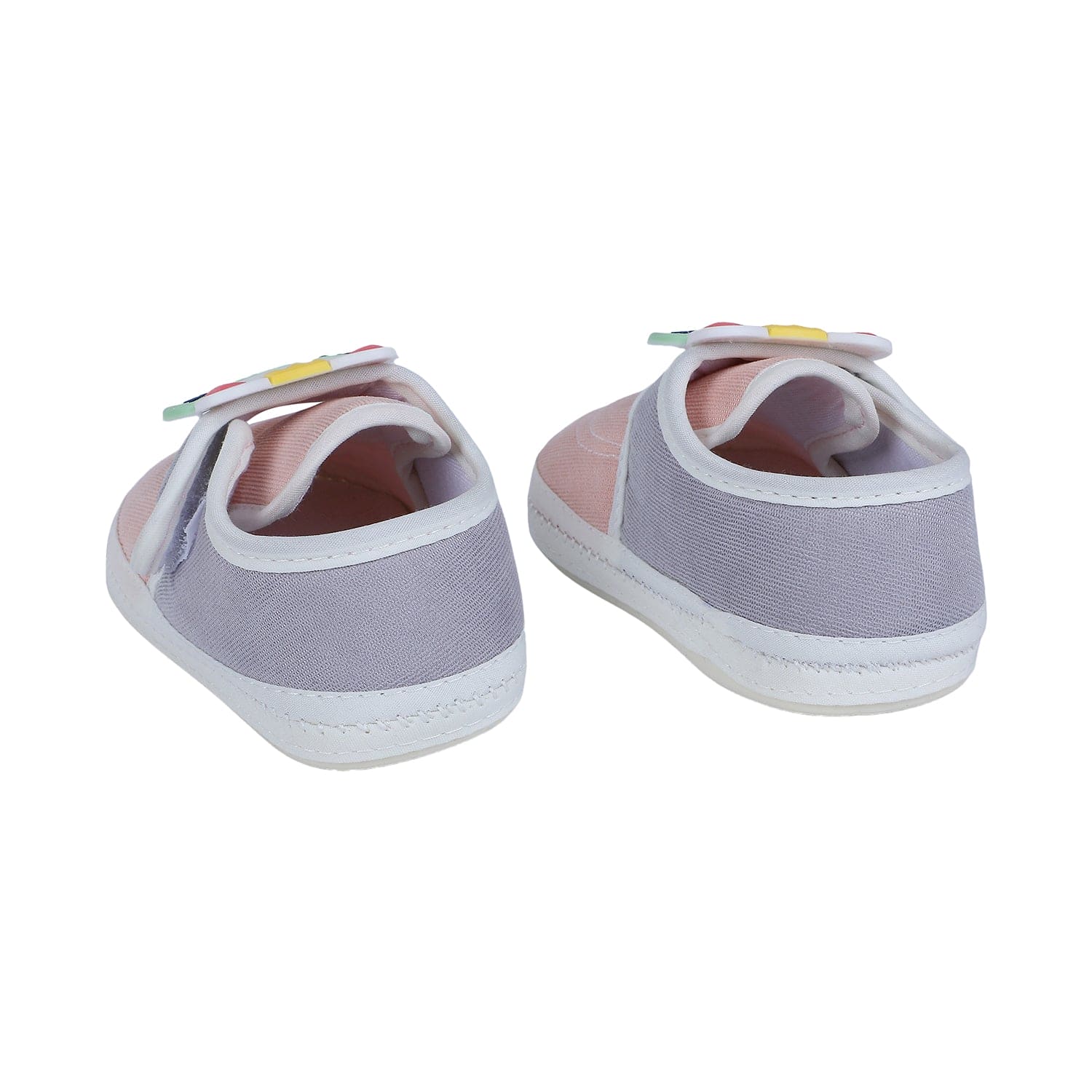 Baby Moo Kitty Love Soft Sole Anti-Slip Booties - Pink