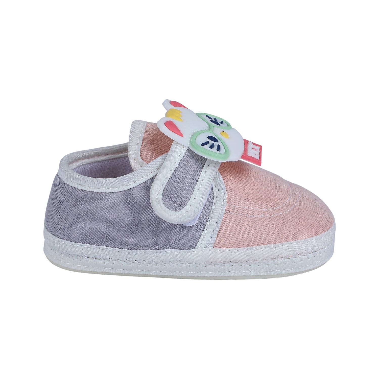 Baby Moo Kitty Love Soft Sole Anti-Slip Booties - Pink