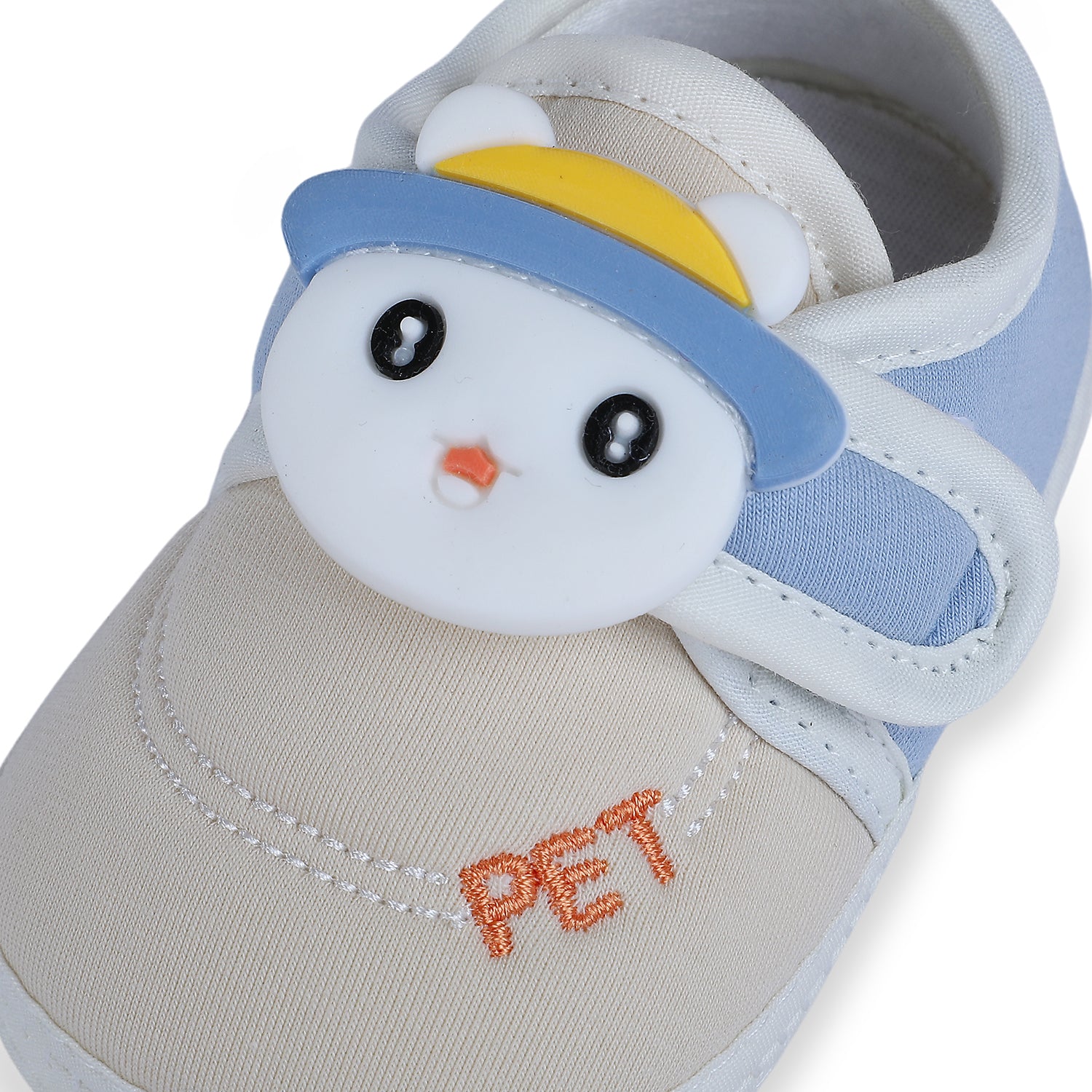 Baby Moo Persian Kitty Soft Sole Anti-Slip Booties - Blue - Baby Moo