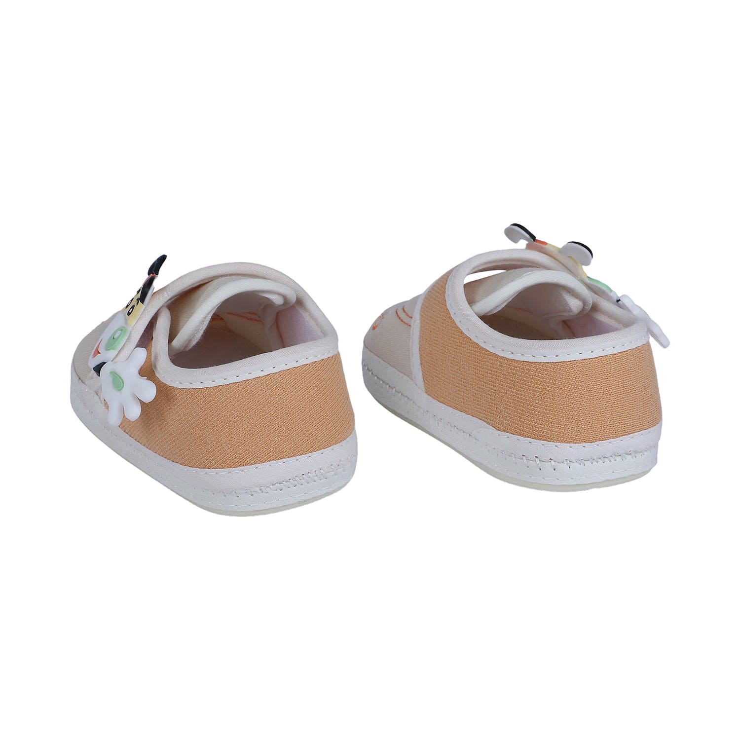 Baby Moo Puppy Face Soft Sole Anti-Slip Booties - Beige