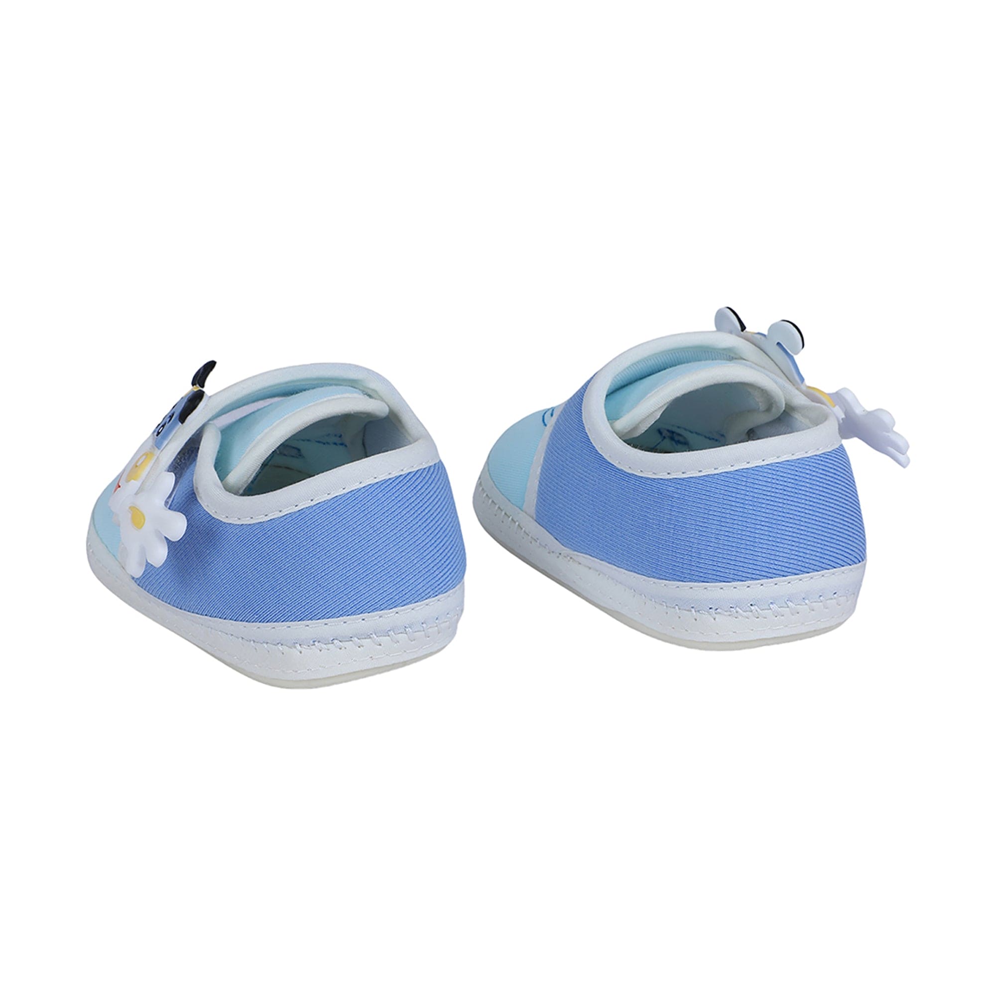Baby Moo Puppy Face Soft Sole Anti-Slip Booties - Blue