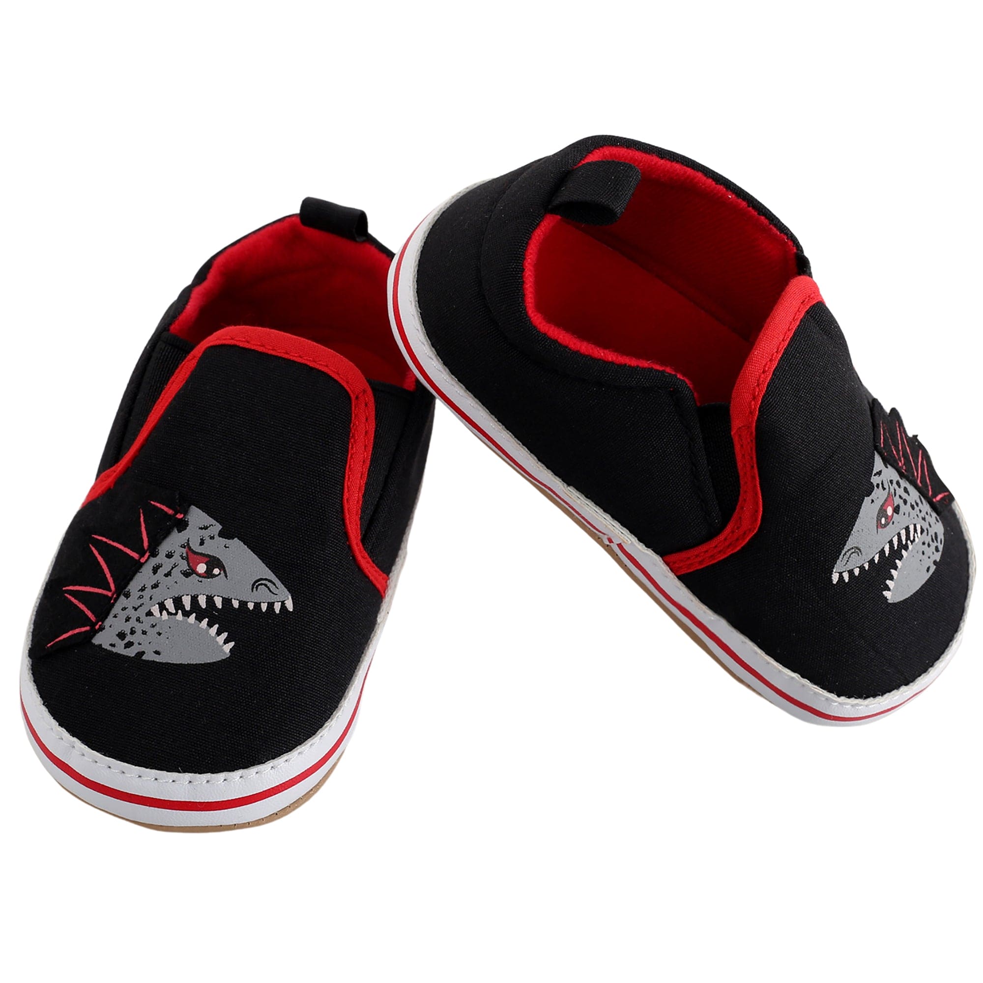Baby Moo Monster Black Slip-On Booties