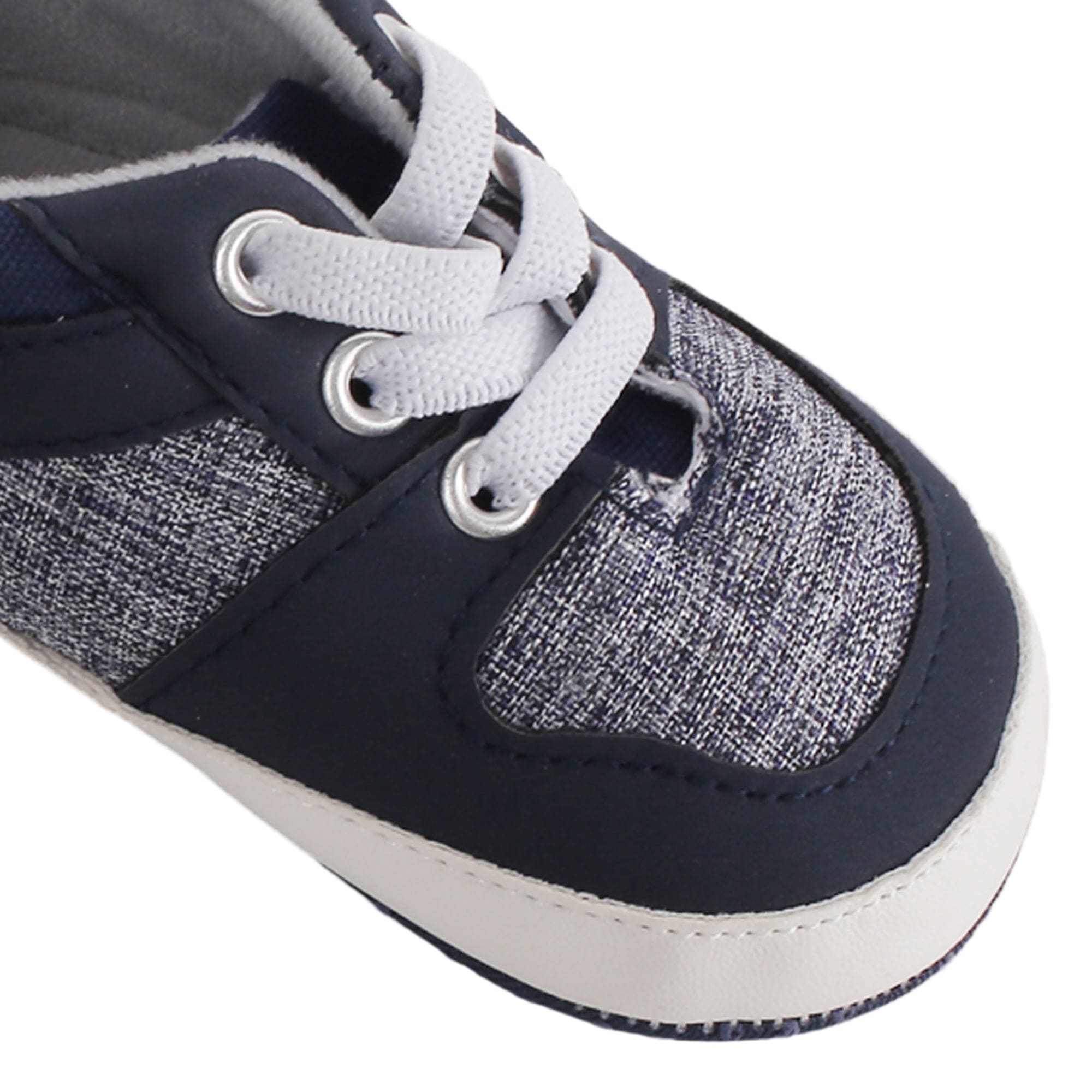 Casual Blue Lace Up Booties