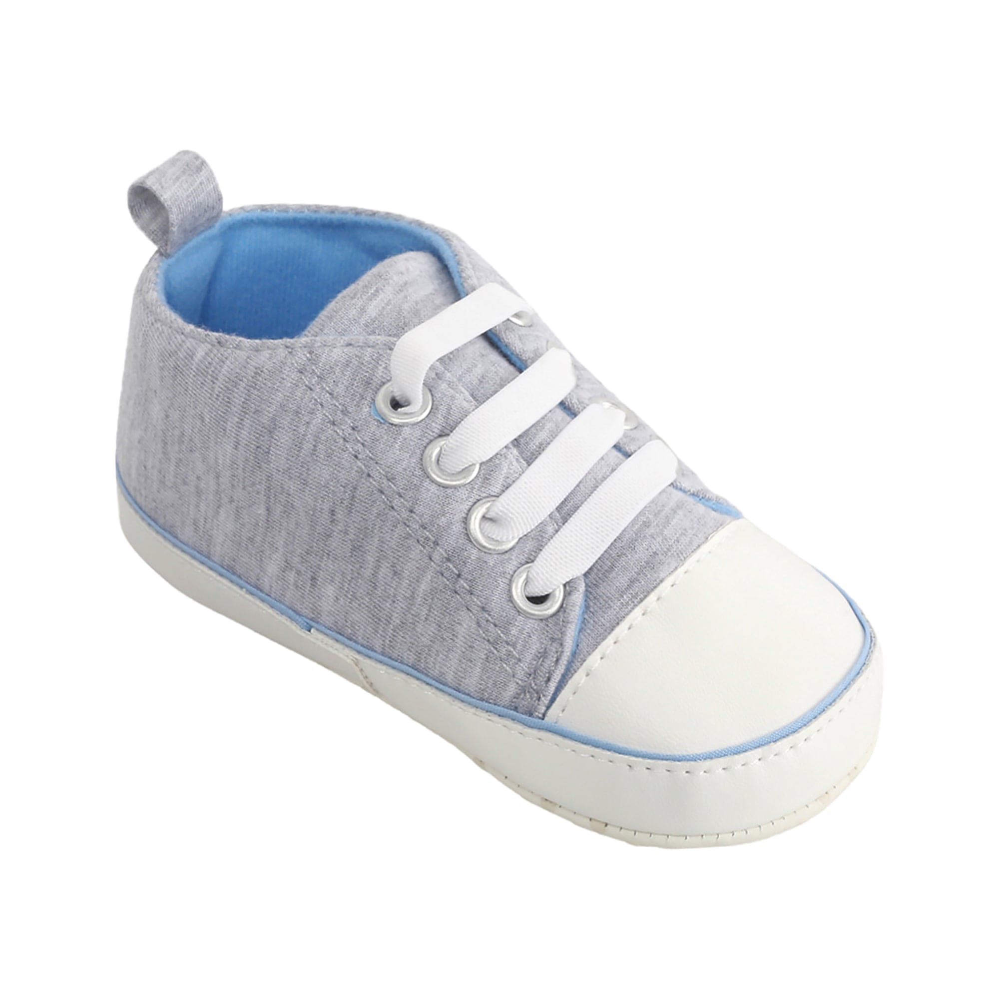 Baby Moo Grey Lace Up Sneakers