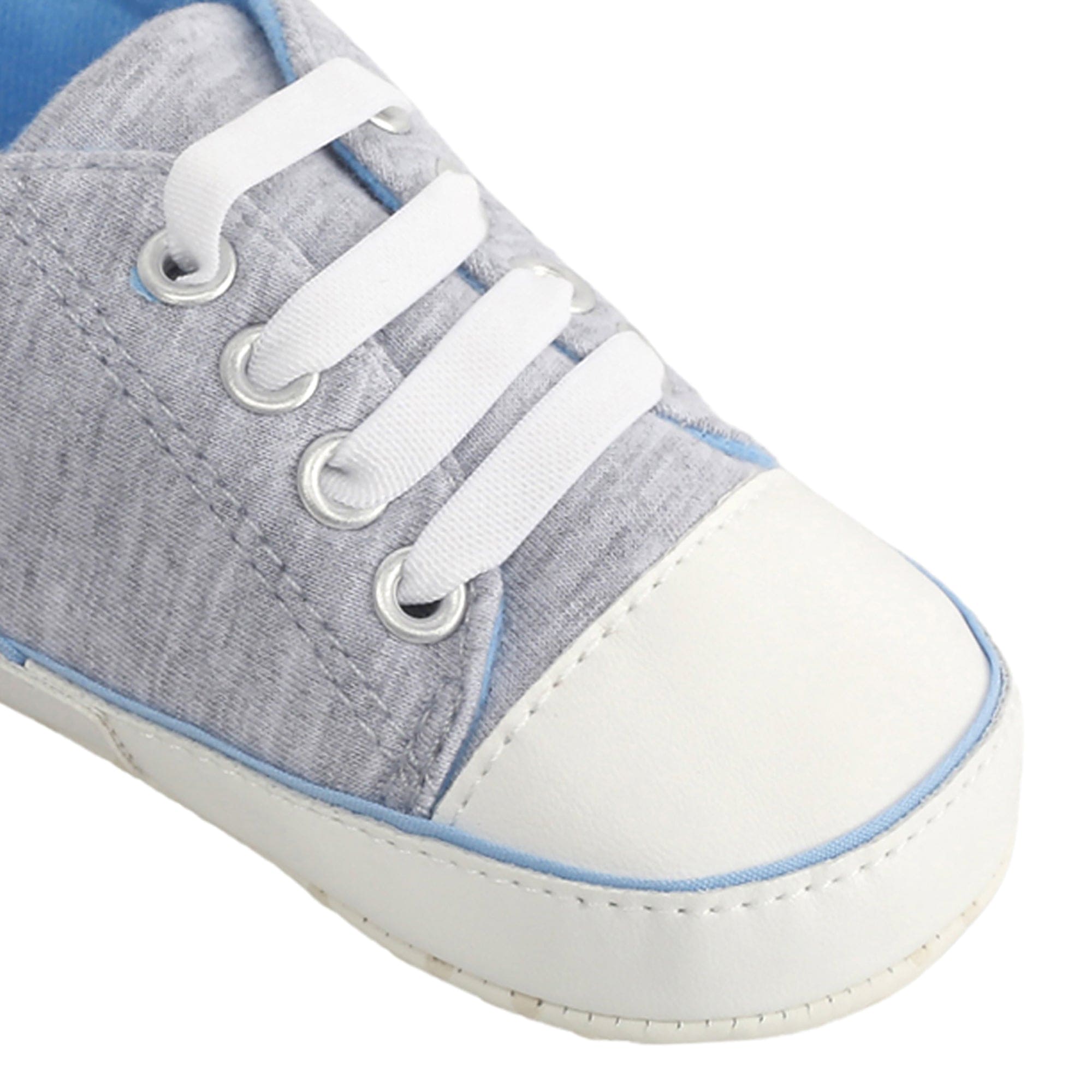 Baby Moo Grey Lace Up Sneakers