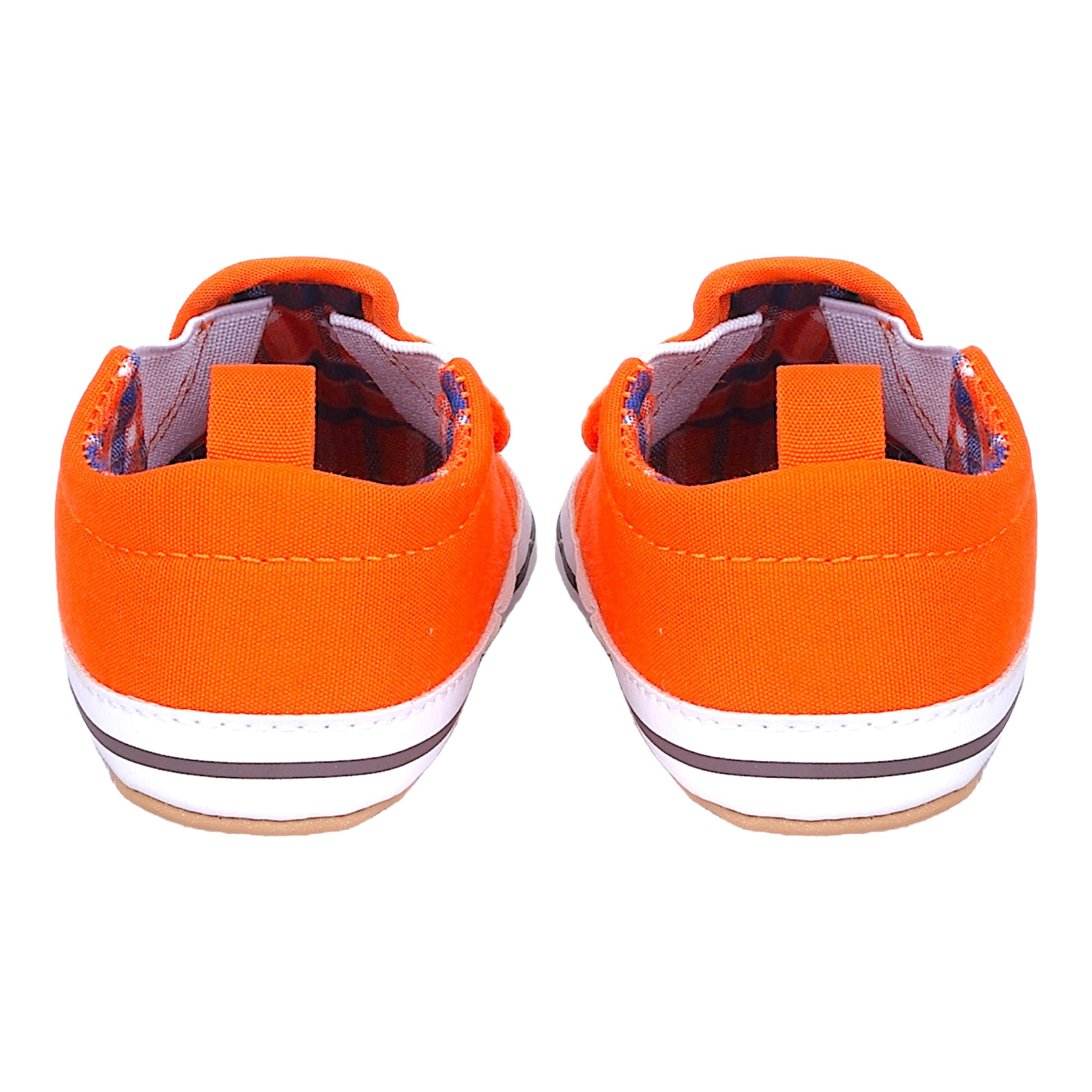 Baby Moo Happy Puppy Anti-Skid Canvas Sneakers - Orange