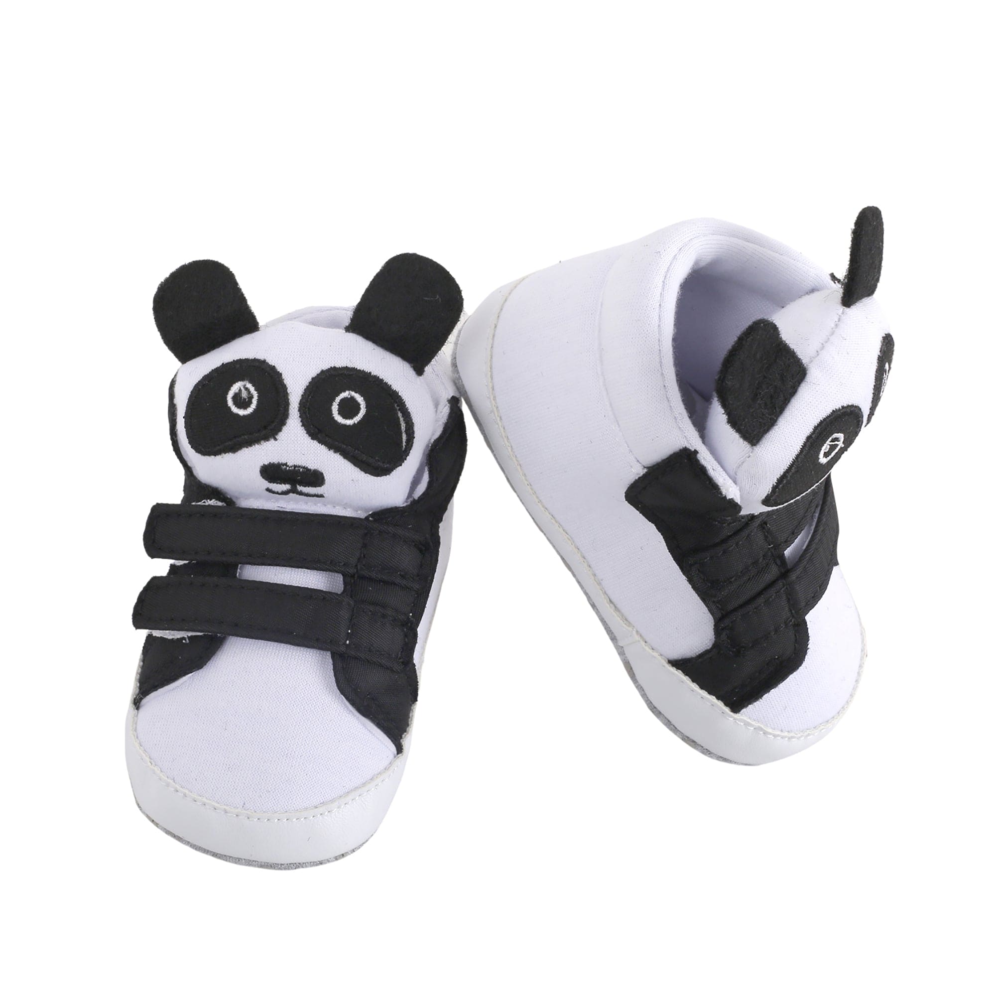 Panda Black Velcro Booties