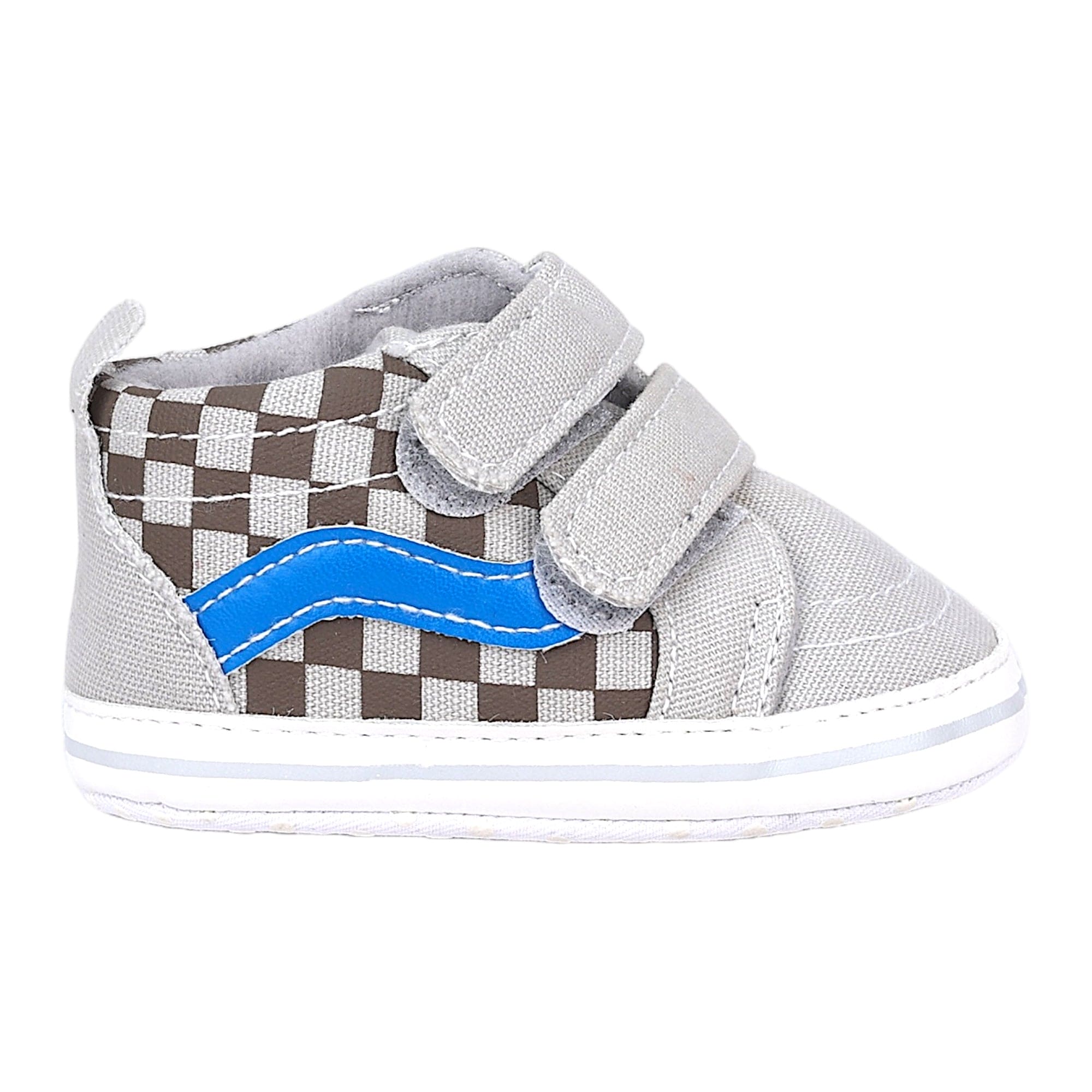 Baby Moo Stylish Casual Velcro Straps Anti-Skid Sneakers - Grey