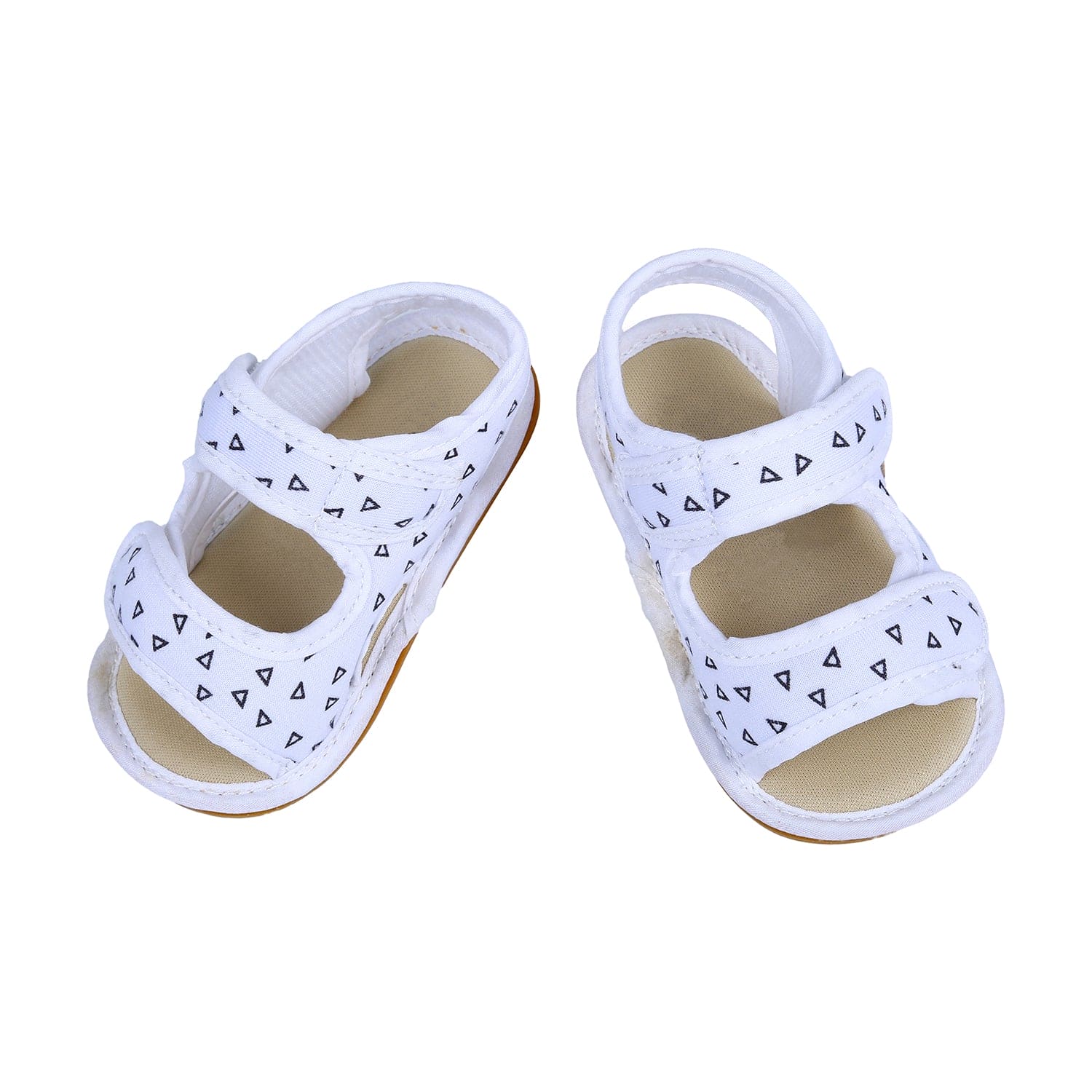 Triangle Comfortable Anti-skid Floater Sandals - White
