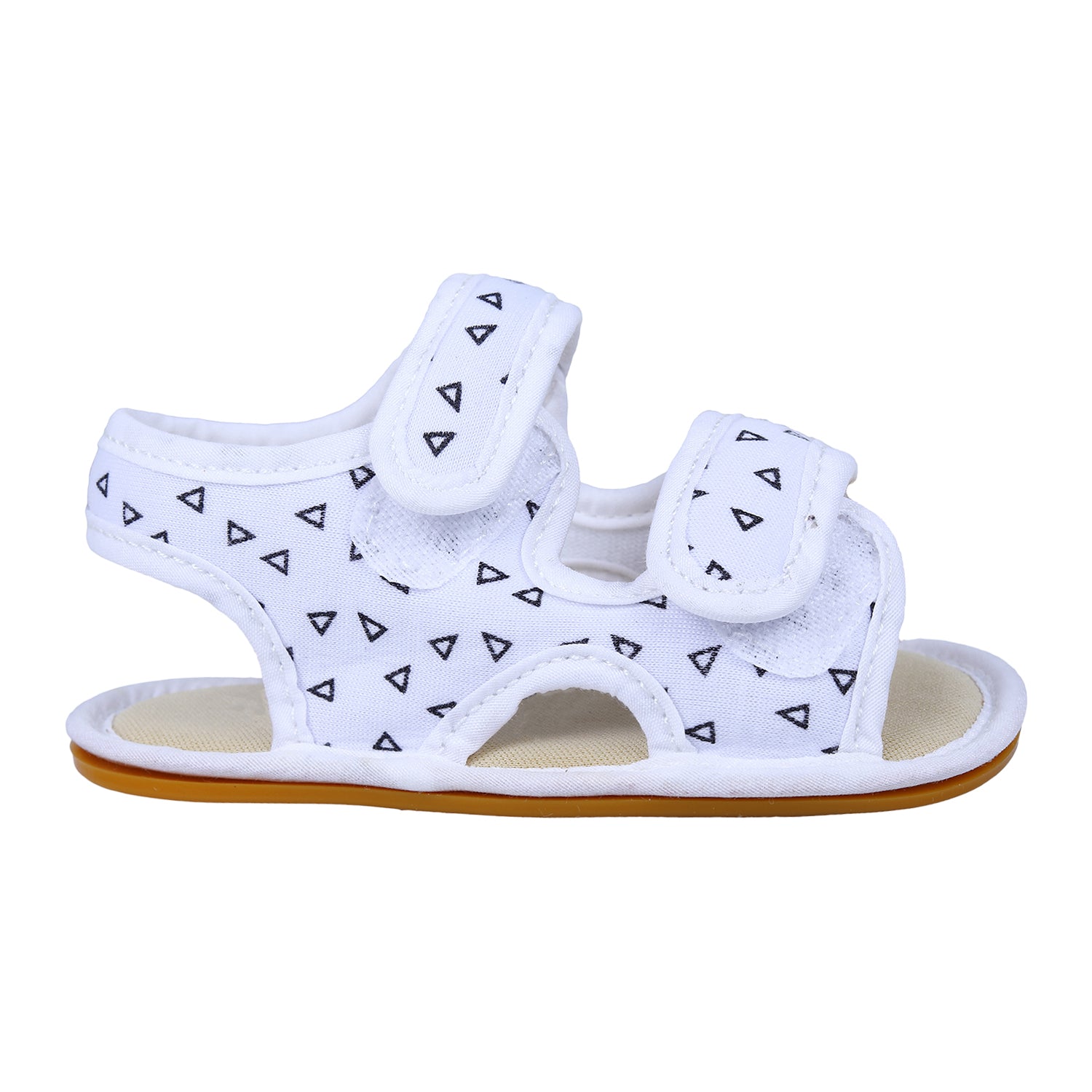 Triangle Comfortable Anti-skid Floater Sandals - White